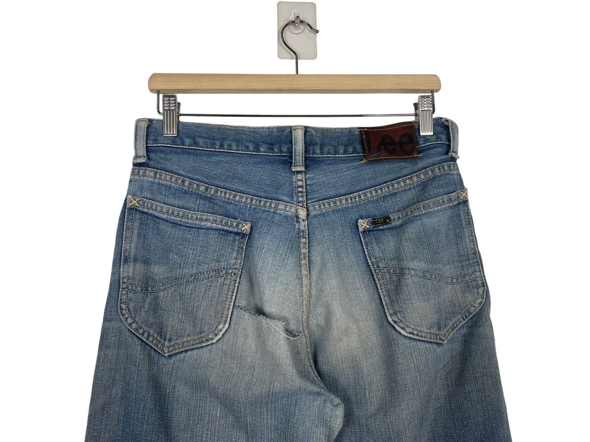 Japanese Brand × Lee × Vintage Vintage Union Made Lee Ripped Denim Jeans Button Fly Size US 30 / EU 46 - 8 Thumbnail