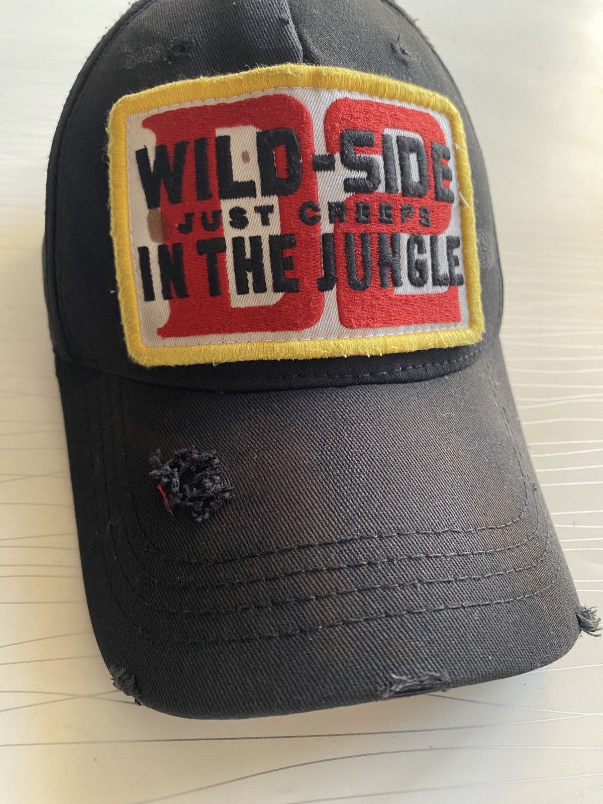 Dsquared2 Dsquared2 Distressed Fadded Cap Size ONE SIZE - 6 Thumbnail