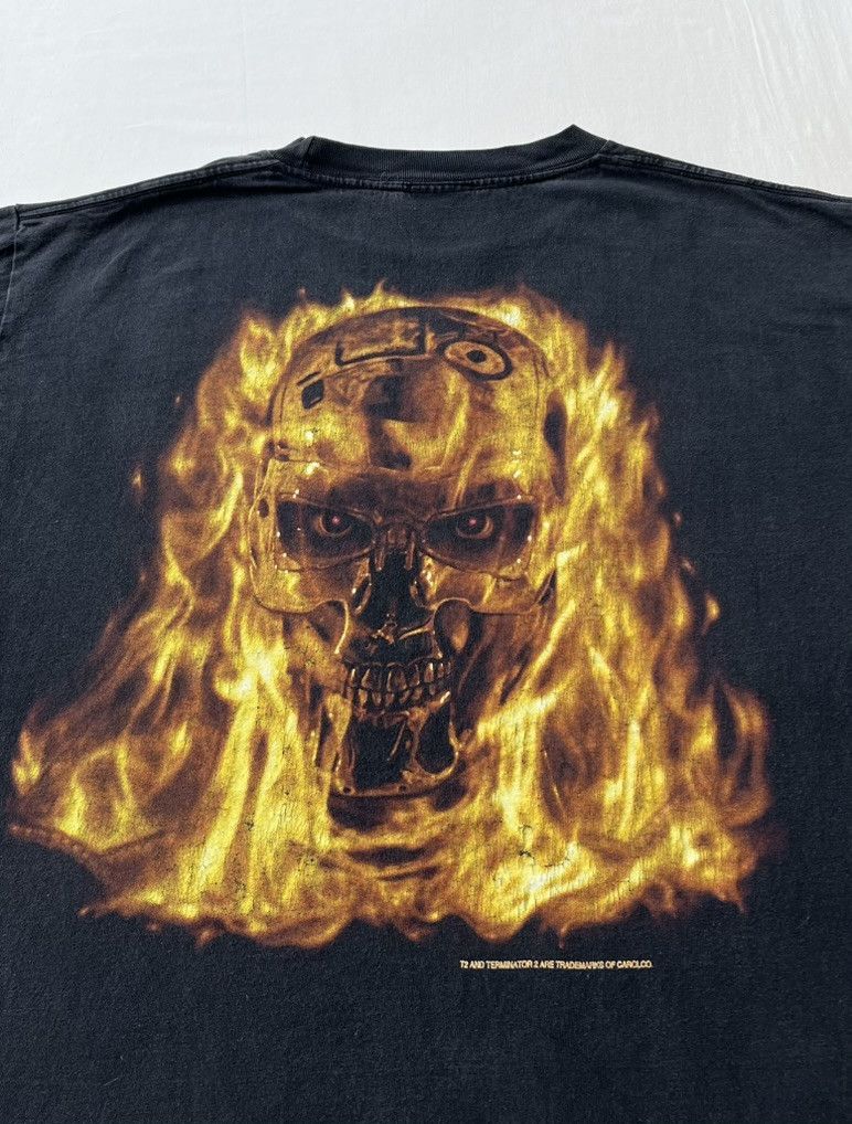 Vintage Vintage 90s Terminator 2 Universal Studios Movie T-shirt Size US XL / EU 56 / 4 - 18 Thumbnail