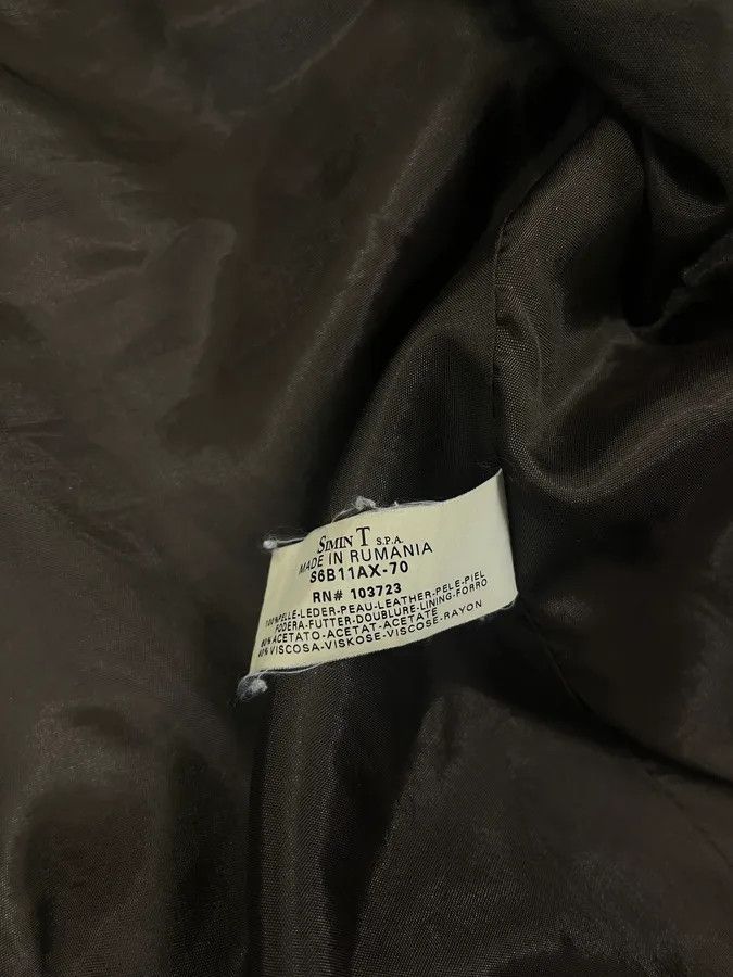 Armani 2000s Armani Trucker Faded Brown Leather Buttoned Jacket Size US M / EU 48-50 / 2 - 10 Thumbnail