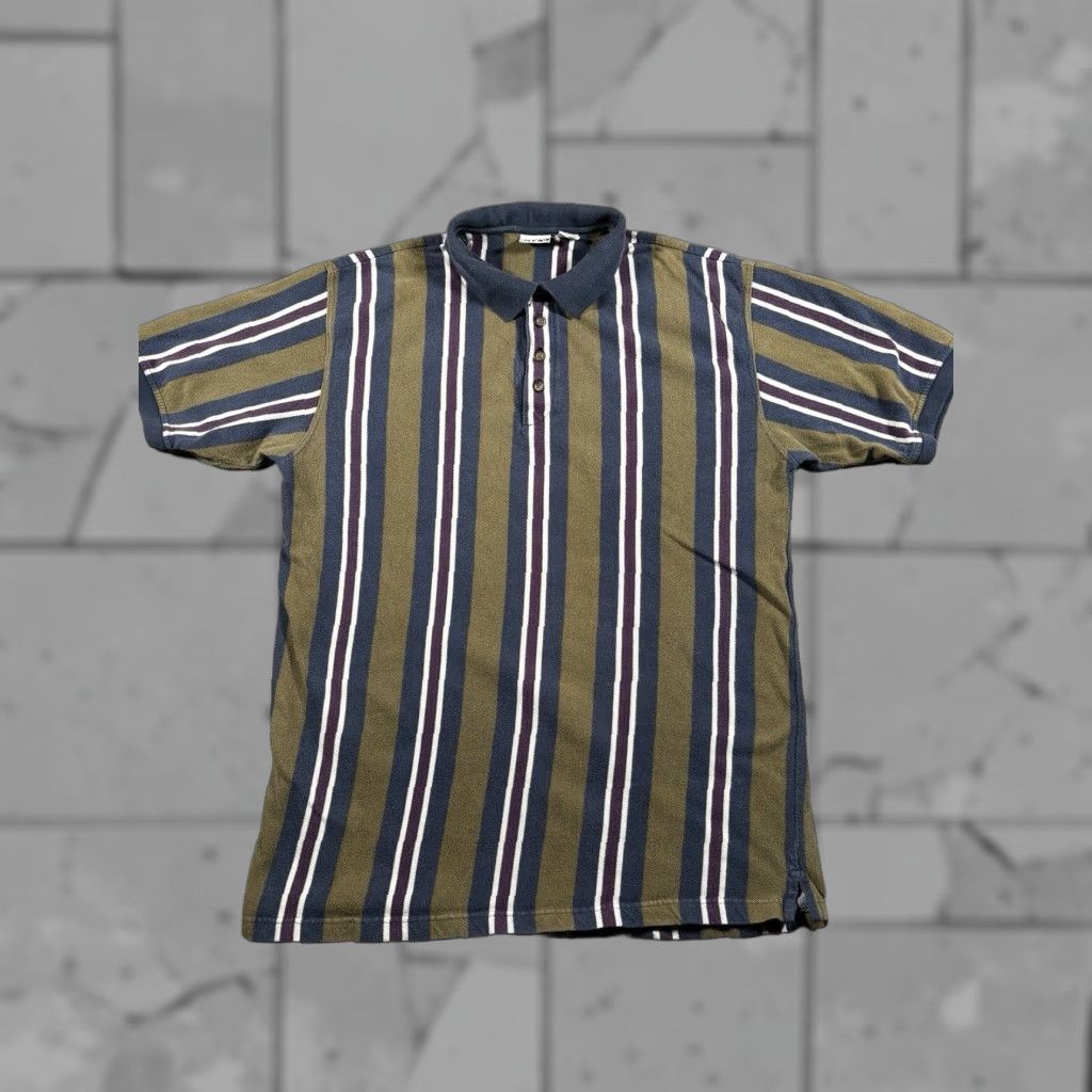 VINTAGE Bugle Boy Mens Polo Shirt Short Sleeve Collared 90s