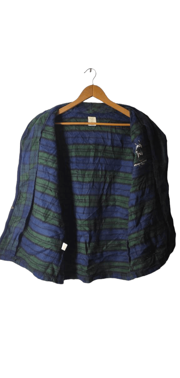 Pierre Balmain PIERRE BALMAIN VENT VENT CHECKERED FLEECE BUTTON JACKET Size M / US 6-8 / IT 42-44 - 5 Thumbnail