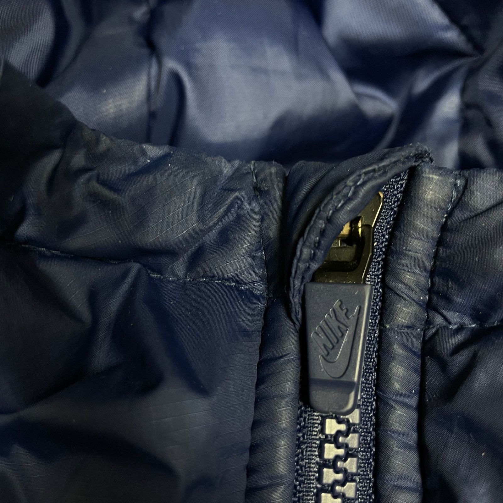 Nike Nike Men Blue Long Sleeve Full Zip Hooded Puffer Jacket XL Size US XL / EU 56 / 4 - 7 Thumbnail