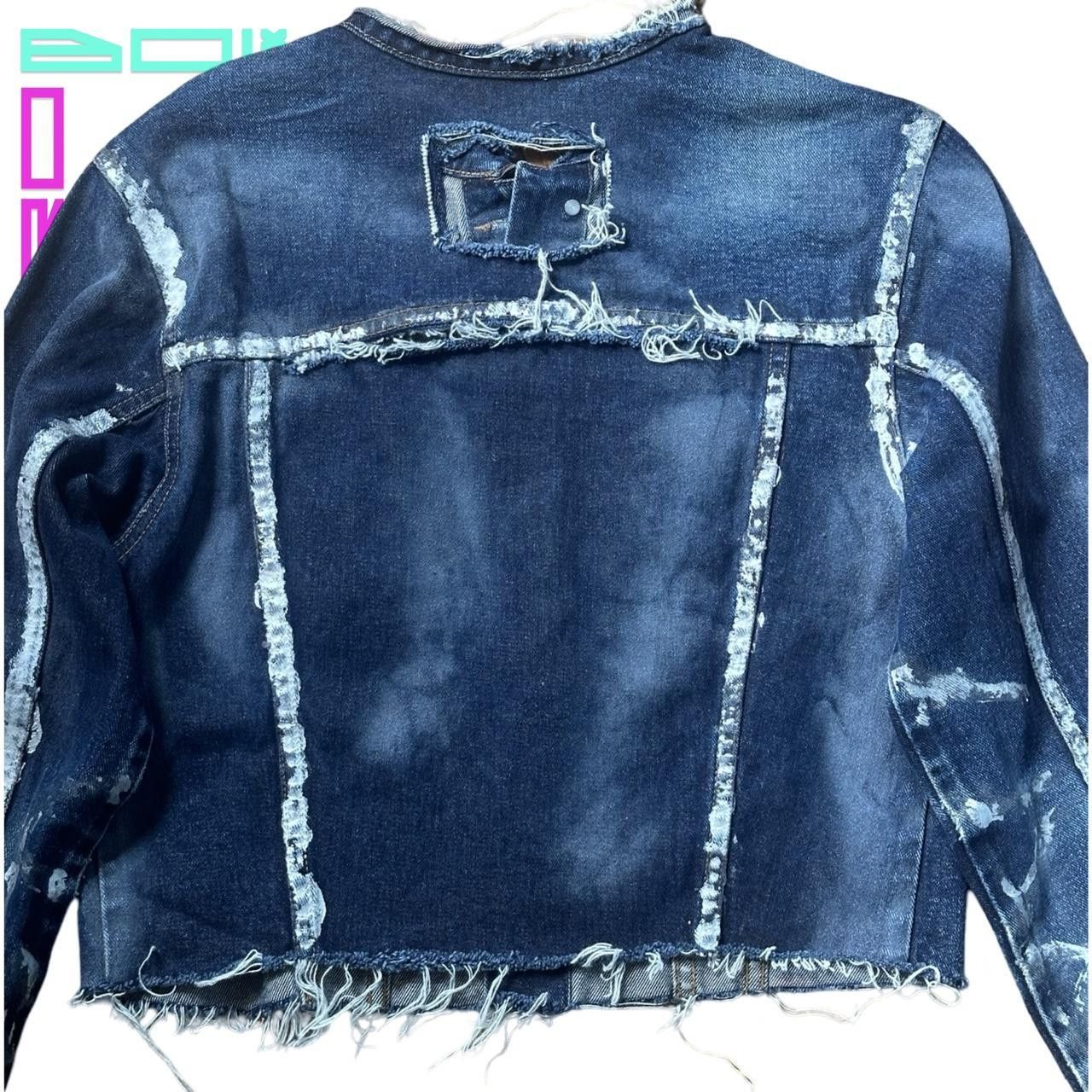 L.E.I. × Vintage ASTROBOI* X L.E.I. DECONSTRUCTED BLUE DENIM JACKET _ MEDIUM Size M / US 6-8 / IT 42-44 - 8 Thumbnail