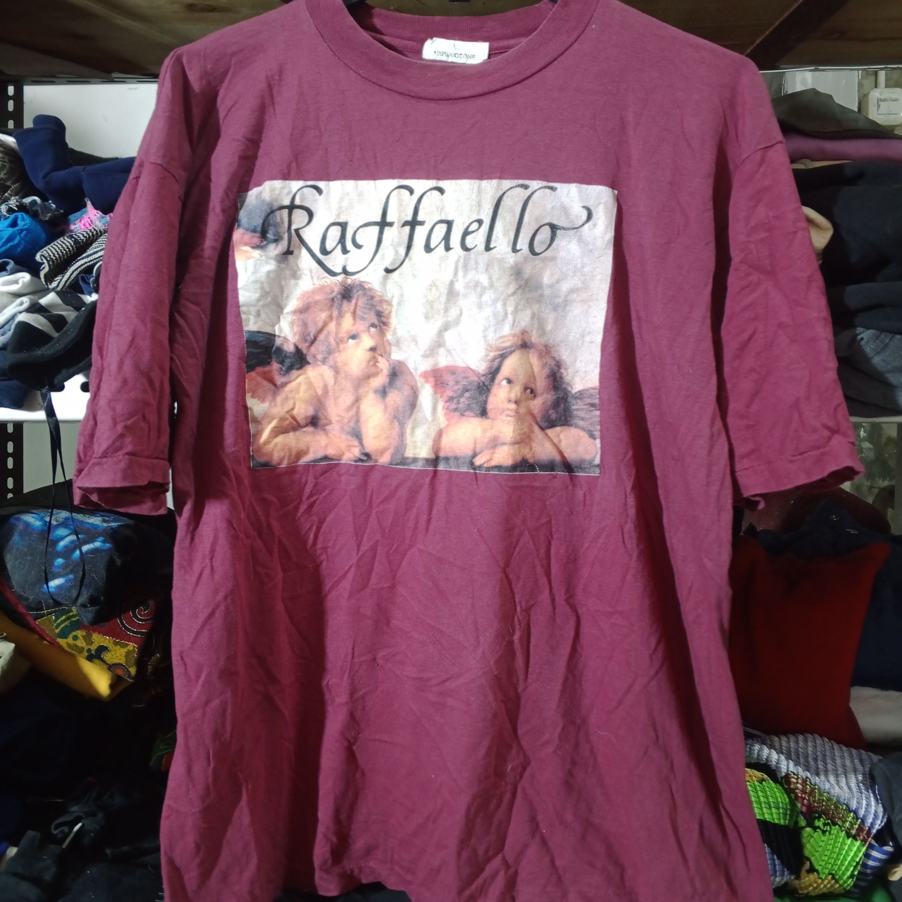 Vintage Vintage Raffaello Cherub Painting T-Shirt Size US M / EU 48-50 / 2 - 1 Thumbnail