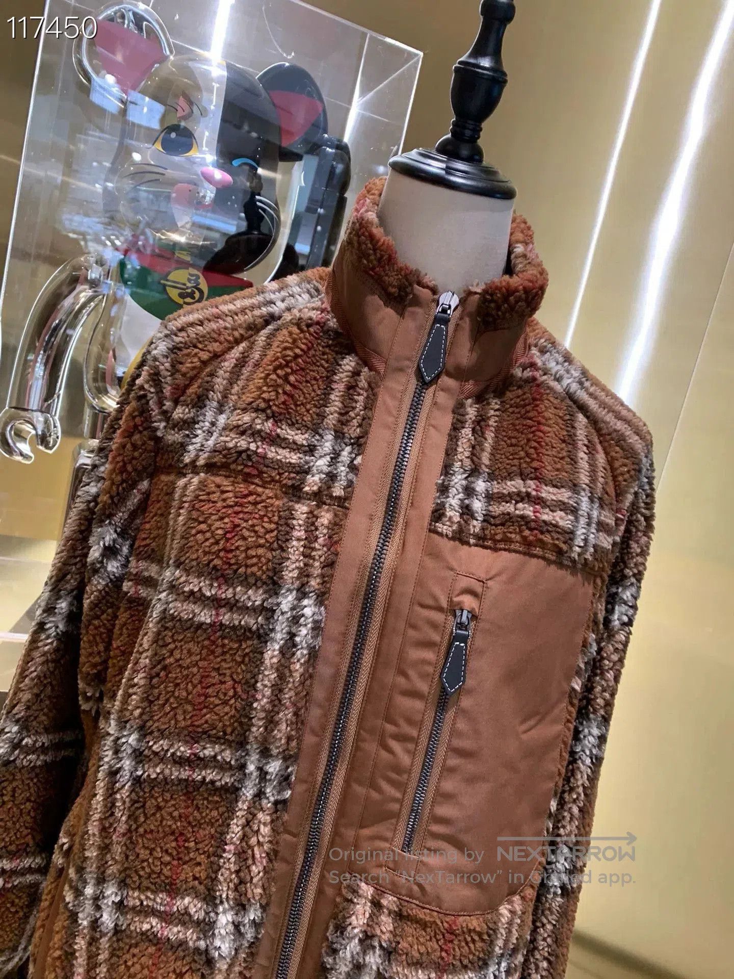 Burberry Burberry Plaid High Neck Fleece Coat. Size US S / EU 44-46 / 1 - 4 Thumbnail