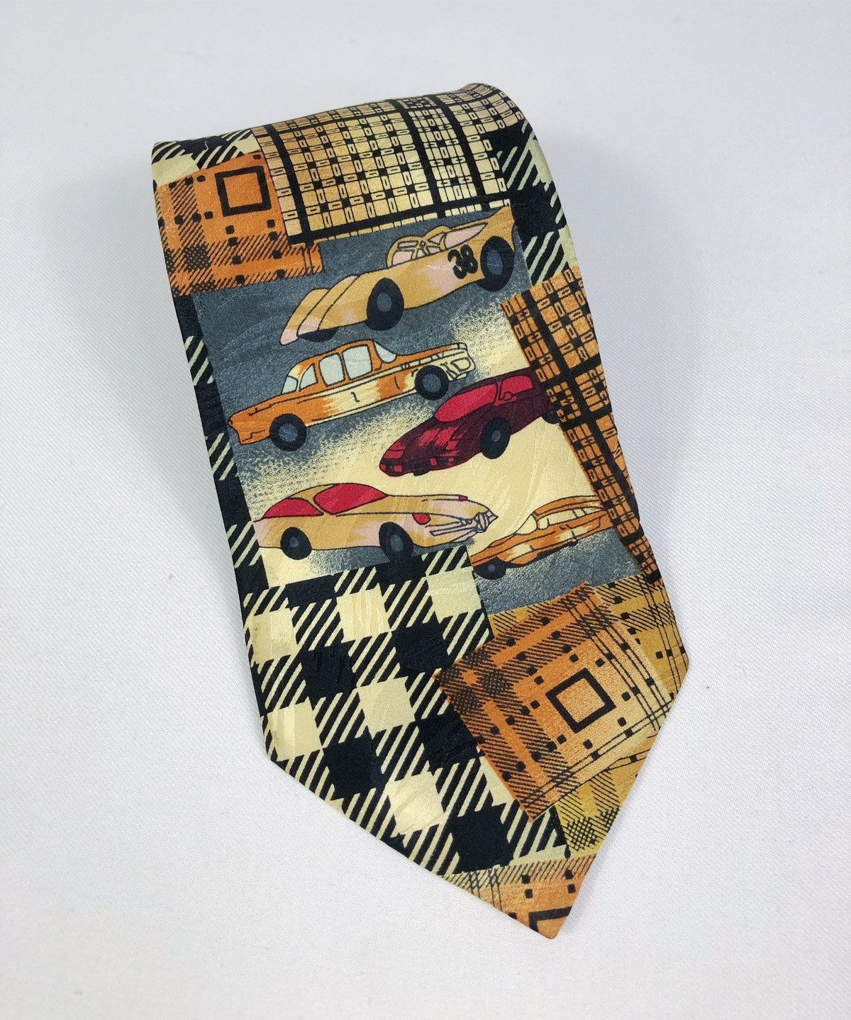 Vintage Rare Vintage Chasecult Cars Silk Tie Size ONE SIZE - 1 Thumbnail