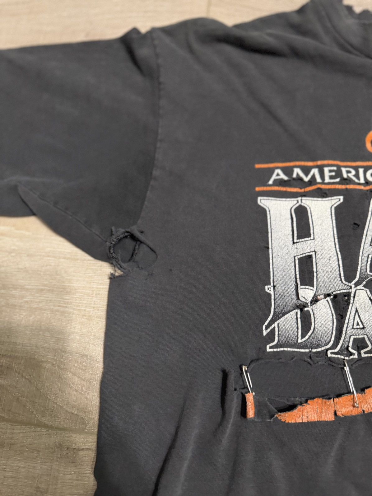 Vintage Vintage Harley Davidson Thrashed T-Shirt Size US L / EU 52-54 / 3 - 8 Thumbnail