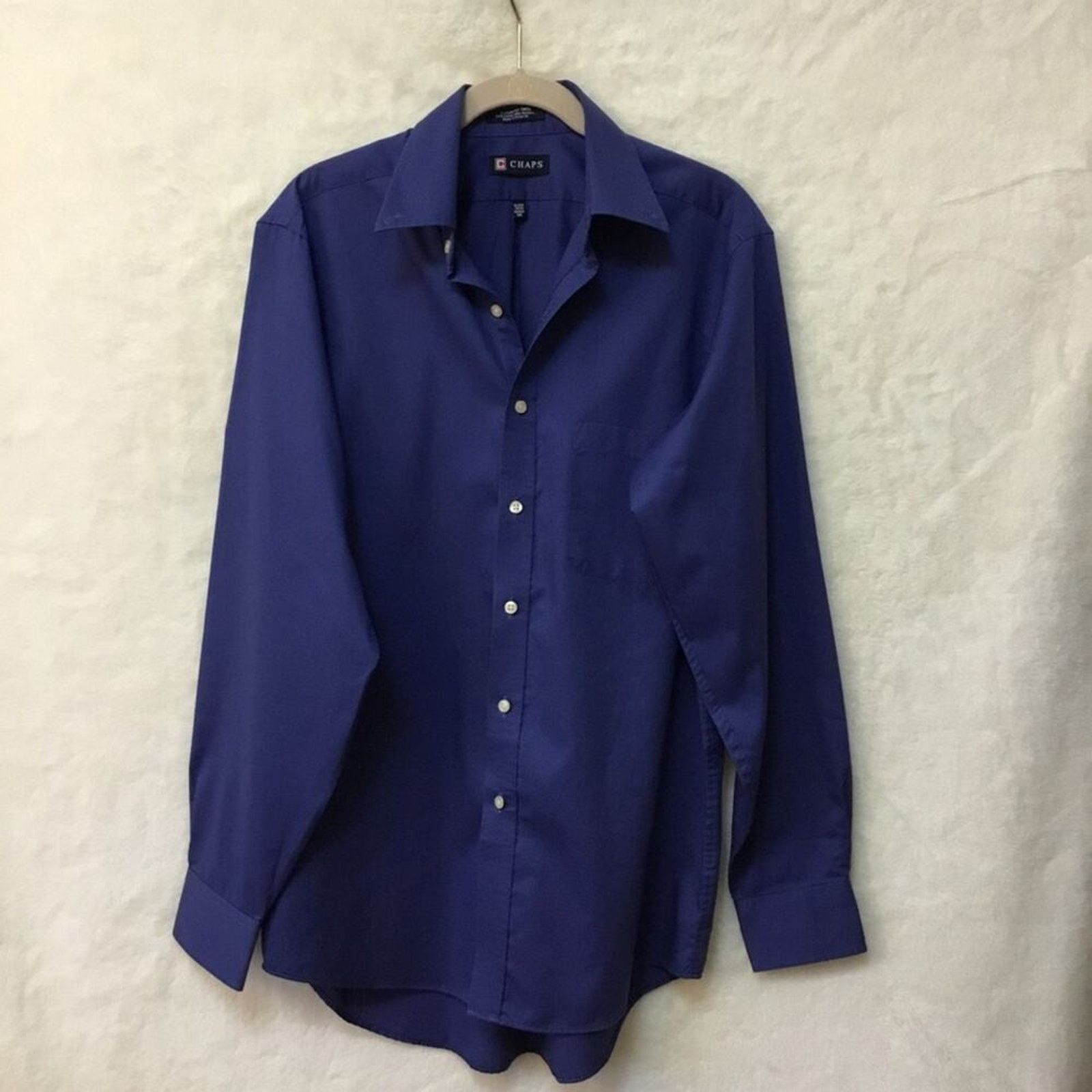 Chaps Chaps Blue Button-Down Long Sleeve Shirt Size US M / EU 48-50 / 2 - 1 Thumbnail