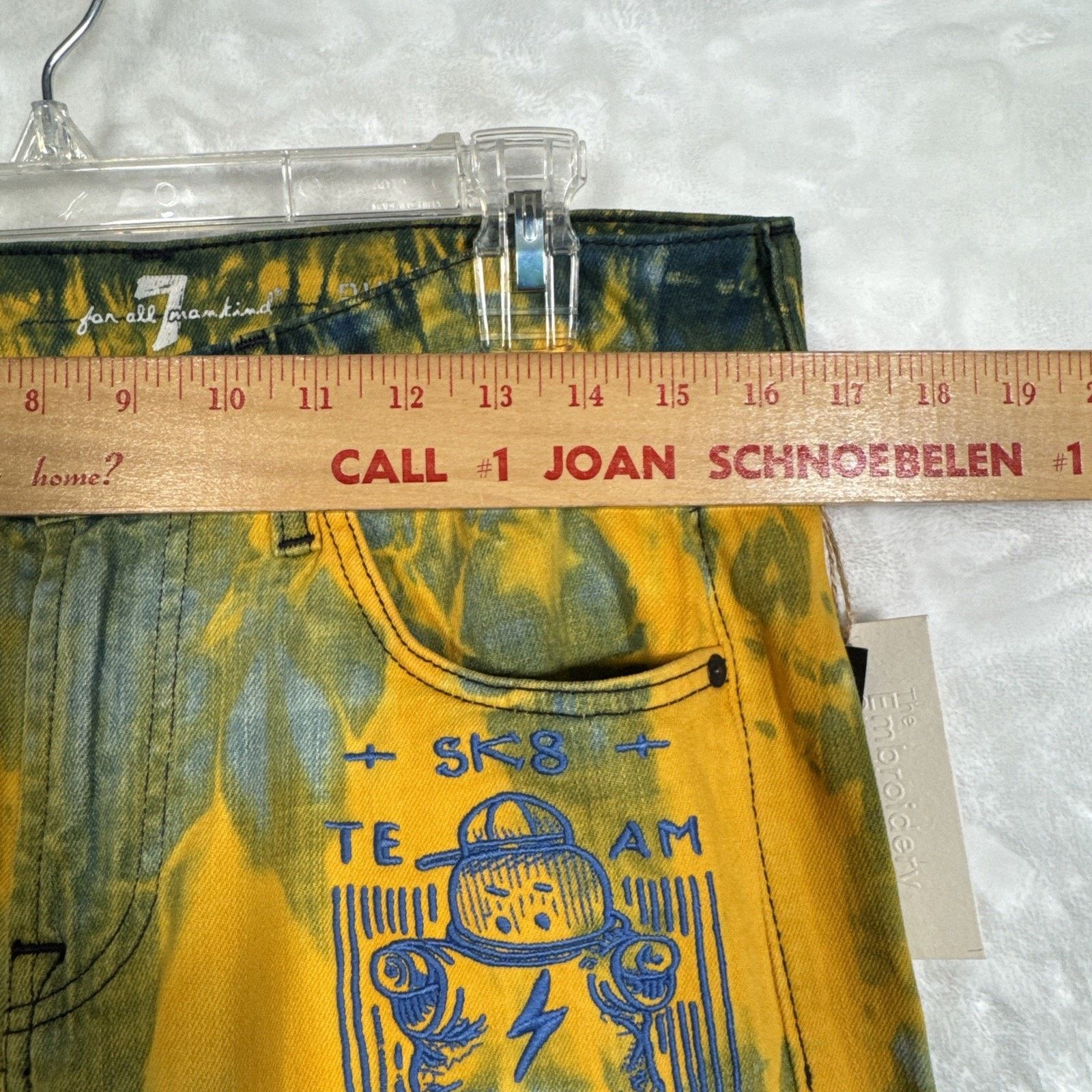 7 For All Mankind Embroidered Skater Tie Dye 7 For All Mankind Austyn Jeans Size US 30 / EU 46 - 13 Thumbnail