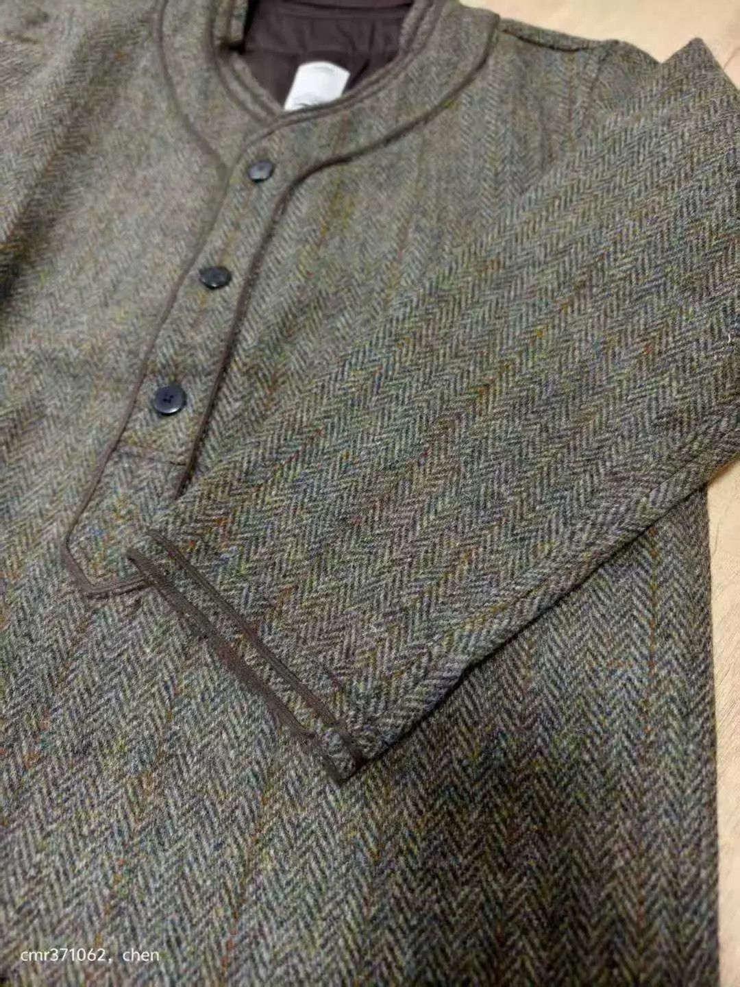 Visvim visvim 16AW SPOT DUGOUT SHIRT L/S HARRIS TWEED Olive Size US M / EU 48-50 / 2 - 5 Thumbnail