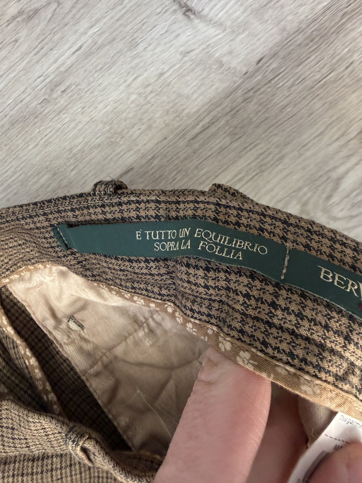 Other Berwich Retro Pleated Houndstooth Trousers Size 50 Size US 34 / EU 50 - 7 Thumbnail