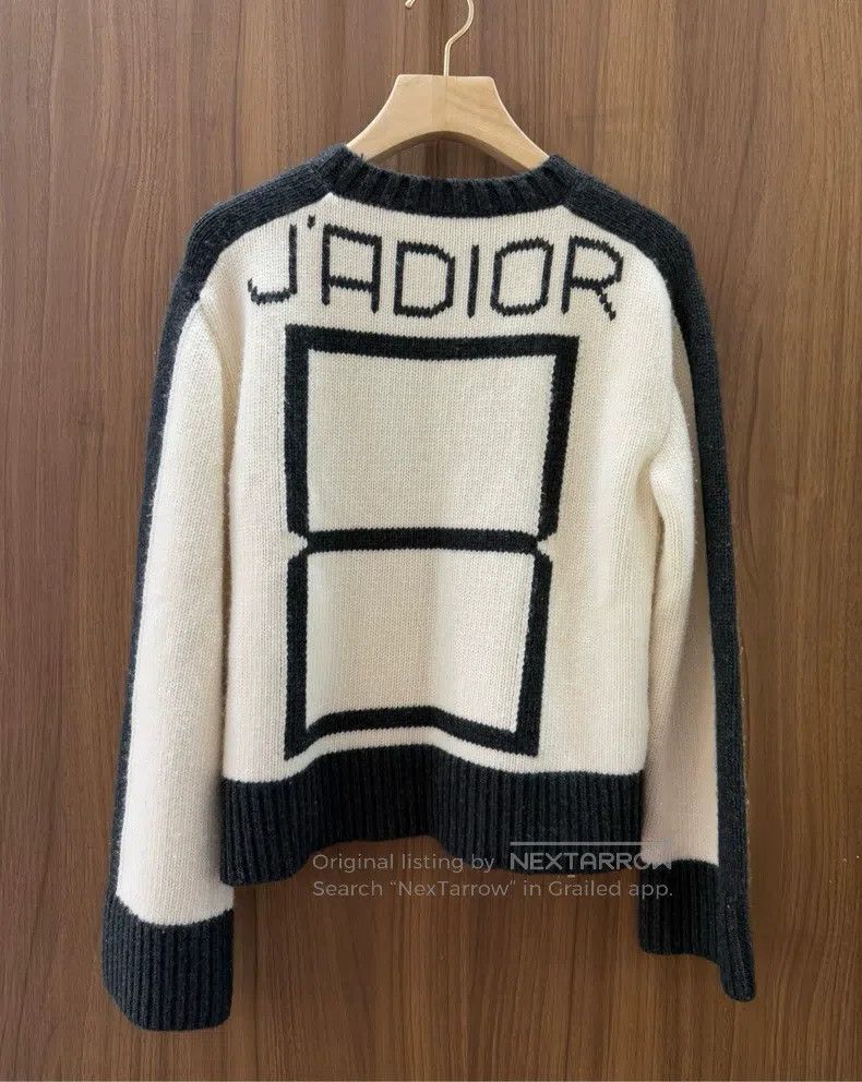 Dior Dior No.8 slogan knit sweater Size XS / US 0-2 / IT 36-38 - 2 Thumbnail
