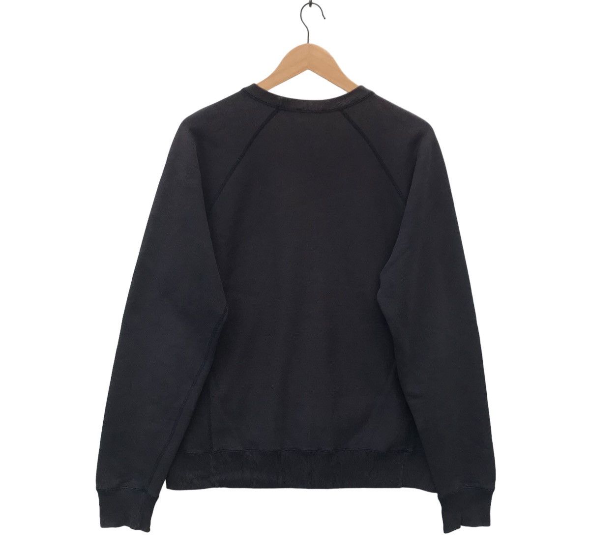 A.P.C. Faded Black Apc French Made Reverse Weave Crewneck Size US M / EU 48-50 / 2 - 8 Thumbnail