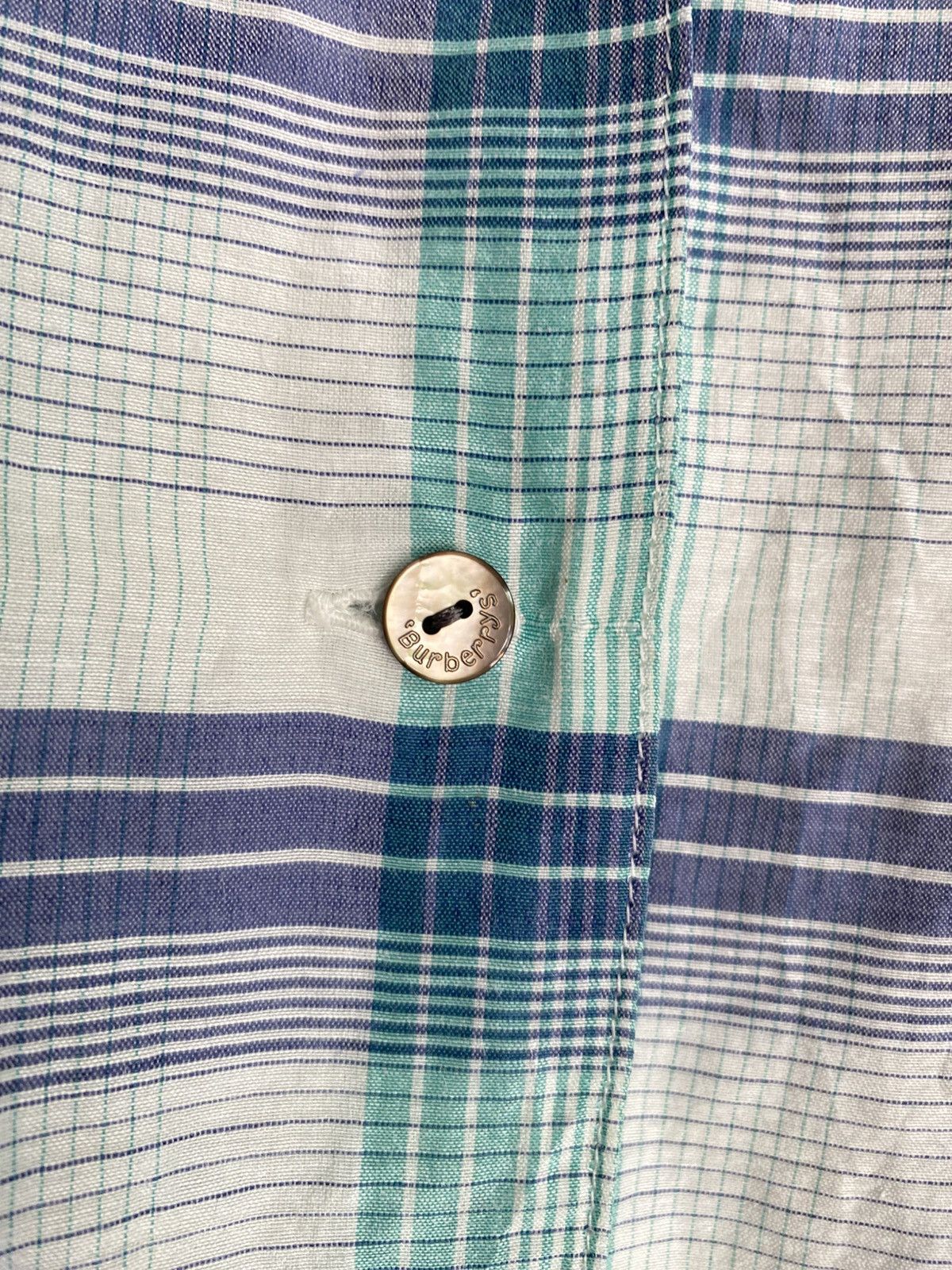 Burberry Burberry Pastel Plaid Button-Up Shirt Size ONE SIZE - 13 Thumbnail
