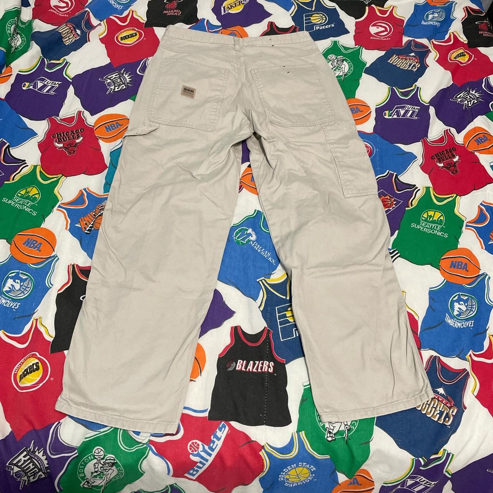 Carhartt × Vintage × Wrangler Y2K Wrangler Originals Workwear Carpenter Relaxed Jean Pants Size US 30 / EU 46 - 2 Thumbnail