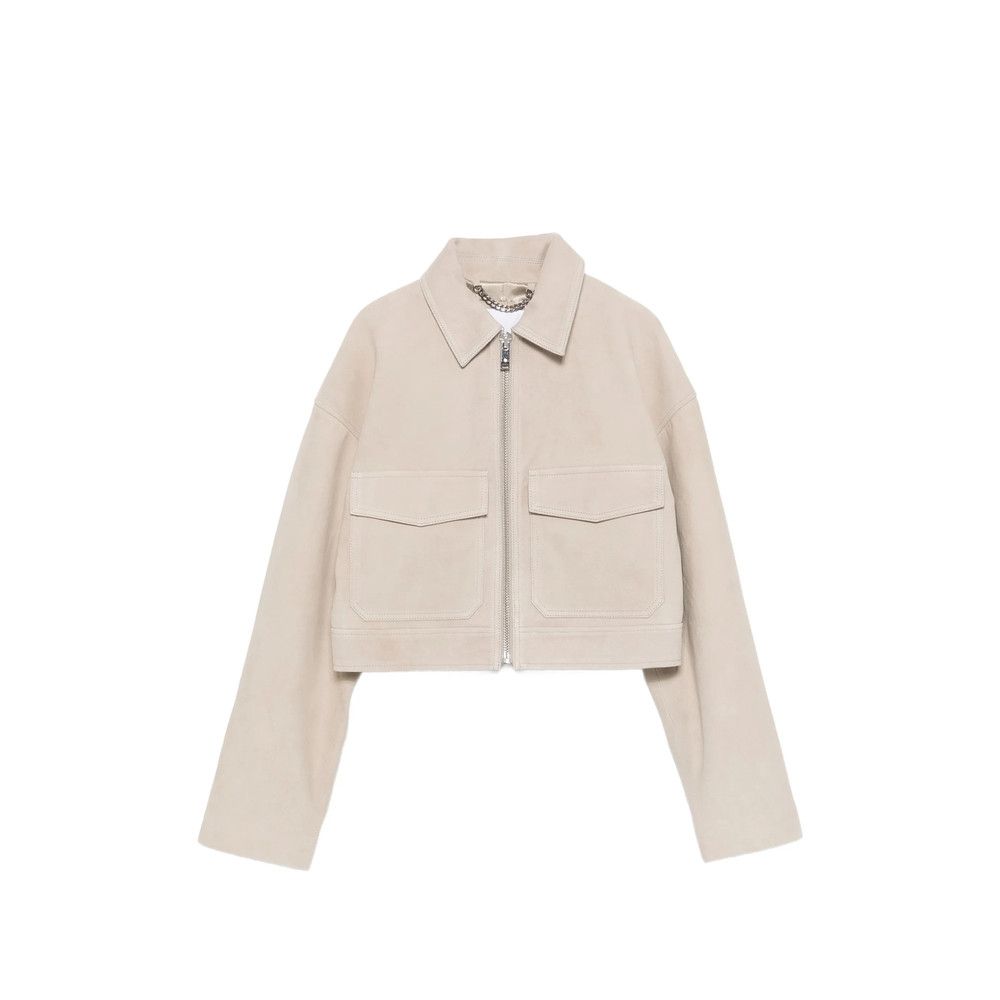 Anine Bing Anine Bing NEUTRALS Jackets - Leather Jackets Size S / US 4 / IT 40 - 1 Thumbnail