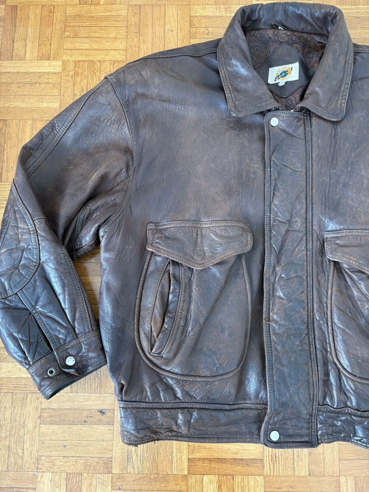 Vintage Vintage Leather Jacket Size US L / EU 52-54 / 3 - 4 Thumbnail