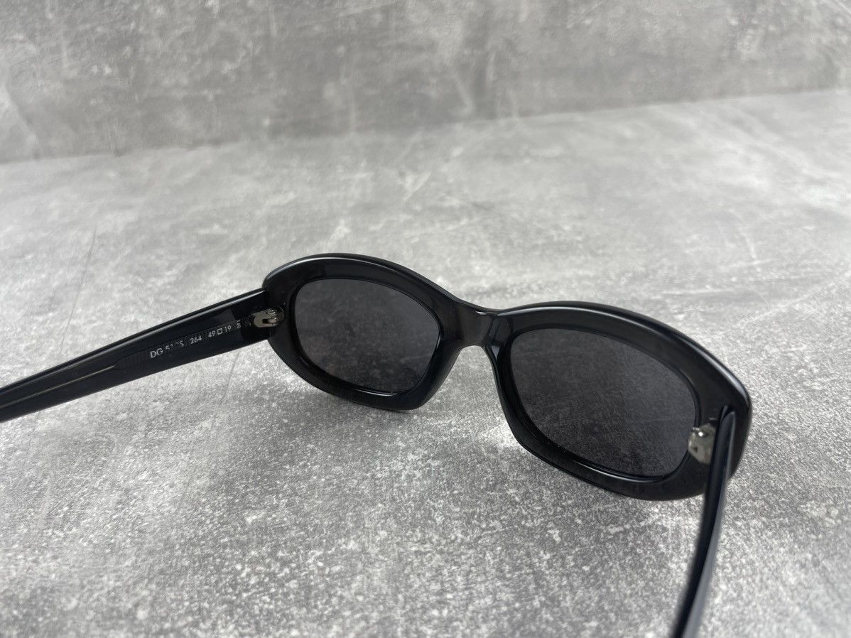 Dolce & Gabbana Dolce & Gabbana DG Black Oval Sunglasses 90s Y2K Unisex Size ONE SIZE - 6 Thumbnail