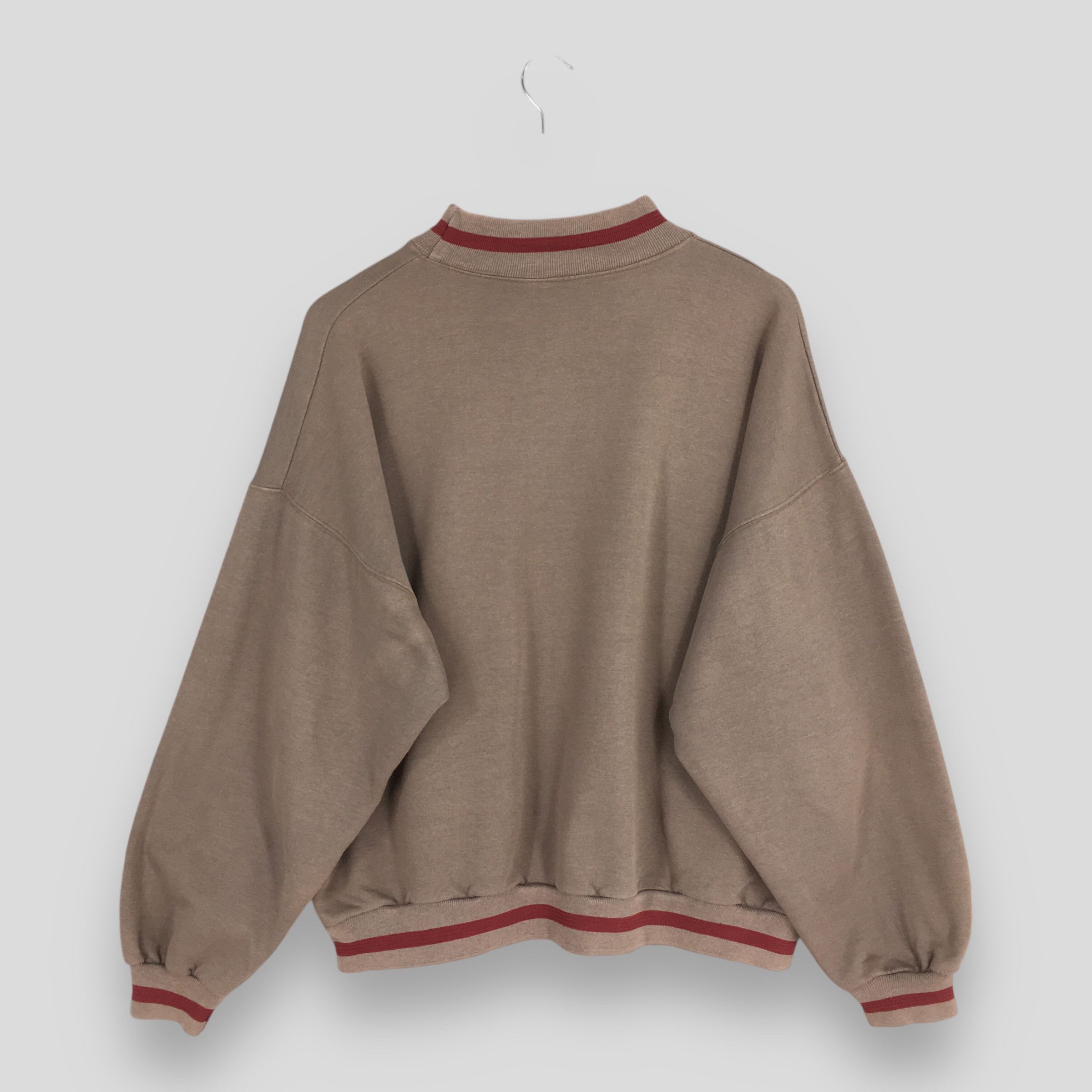 Vintage Vintage 90s Usa Air Force Brown Sweatshirt XLarge Size US XL / EU 56 / 4 - 6 Thumbnail