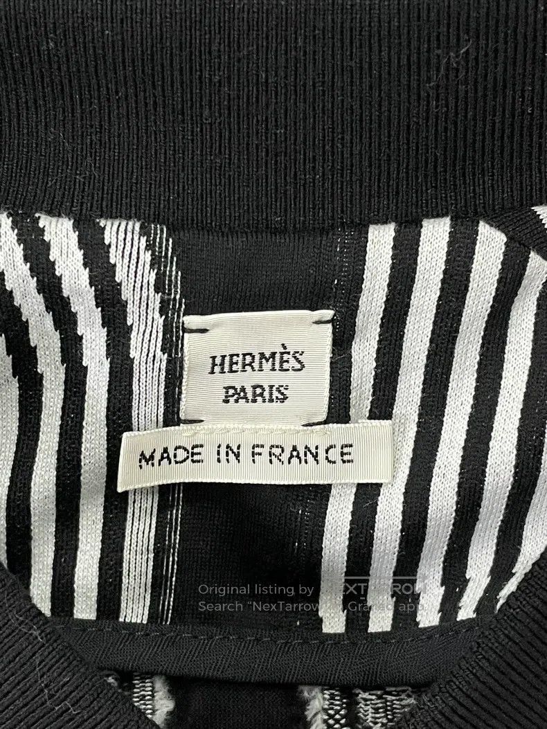 Hermes Hermes Black and White Pig Nose Printed Dress, Classic Bla Size XS / US 0-2 / IT 36-38 - 3 Thumbnail