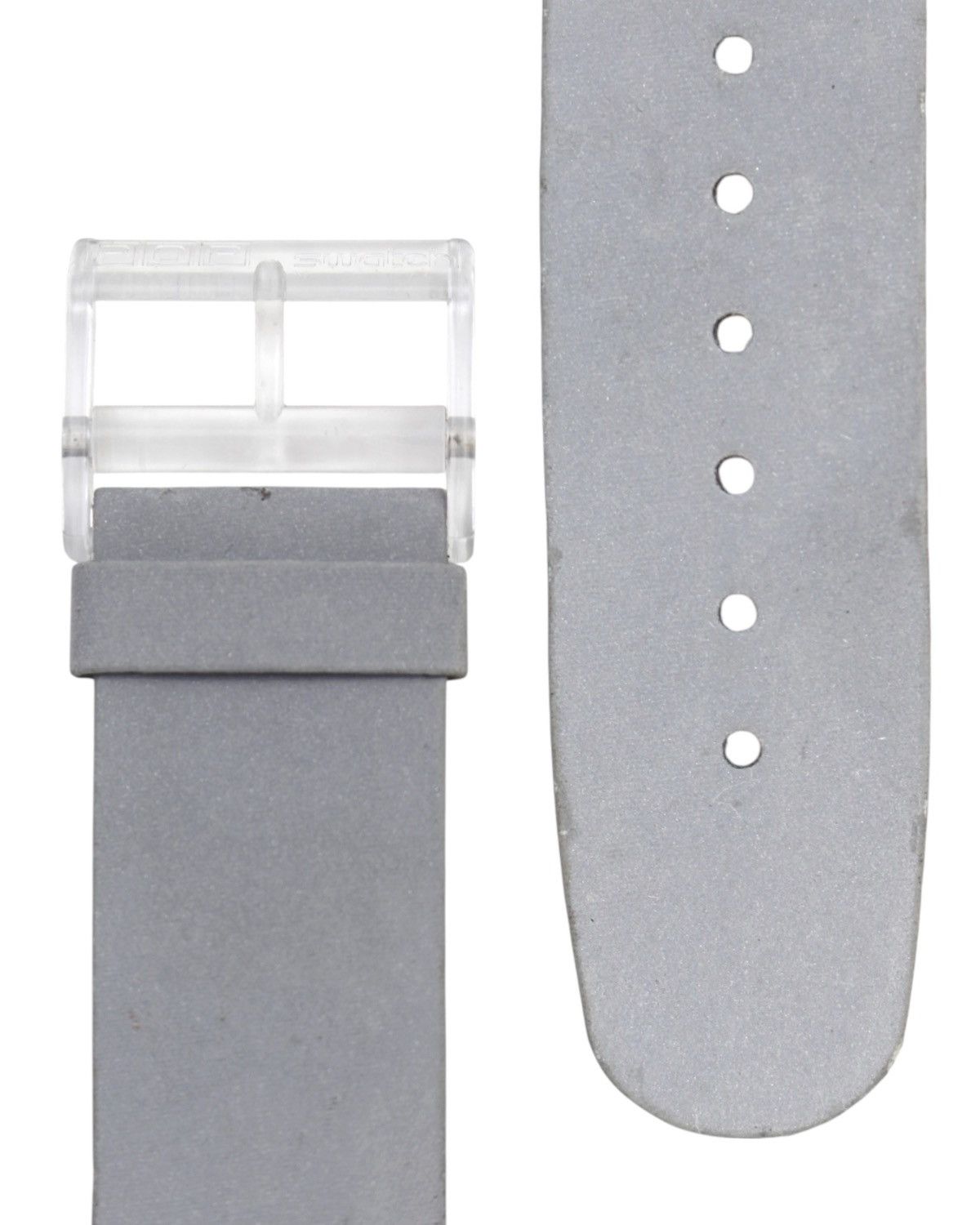 Vintage 1995 SWATCH POP SWISS QUARTZ GREY REFLECTIVE STRAP WATCH Size ONE SIZE - 6 Thumbnail