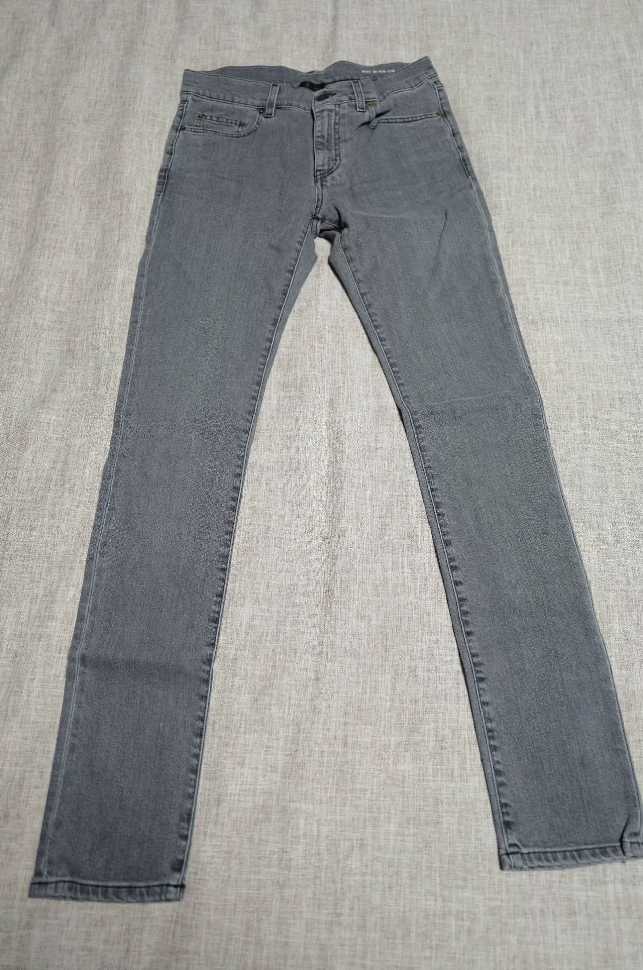 Saint Laurent Paris Saint Laurent Gray Wash Denim Pants Size US 30 / EU 46 - 1 Thumbnail