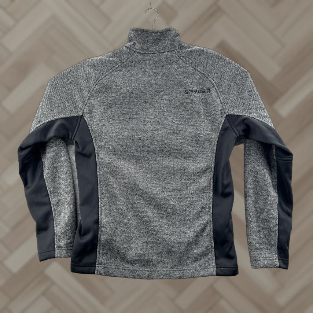 Spyder spyder jacket mens M gray quilted knit polyester half zip pullover Size US M / EU 48-50 / 2 - 1 Thumbnail