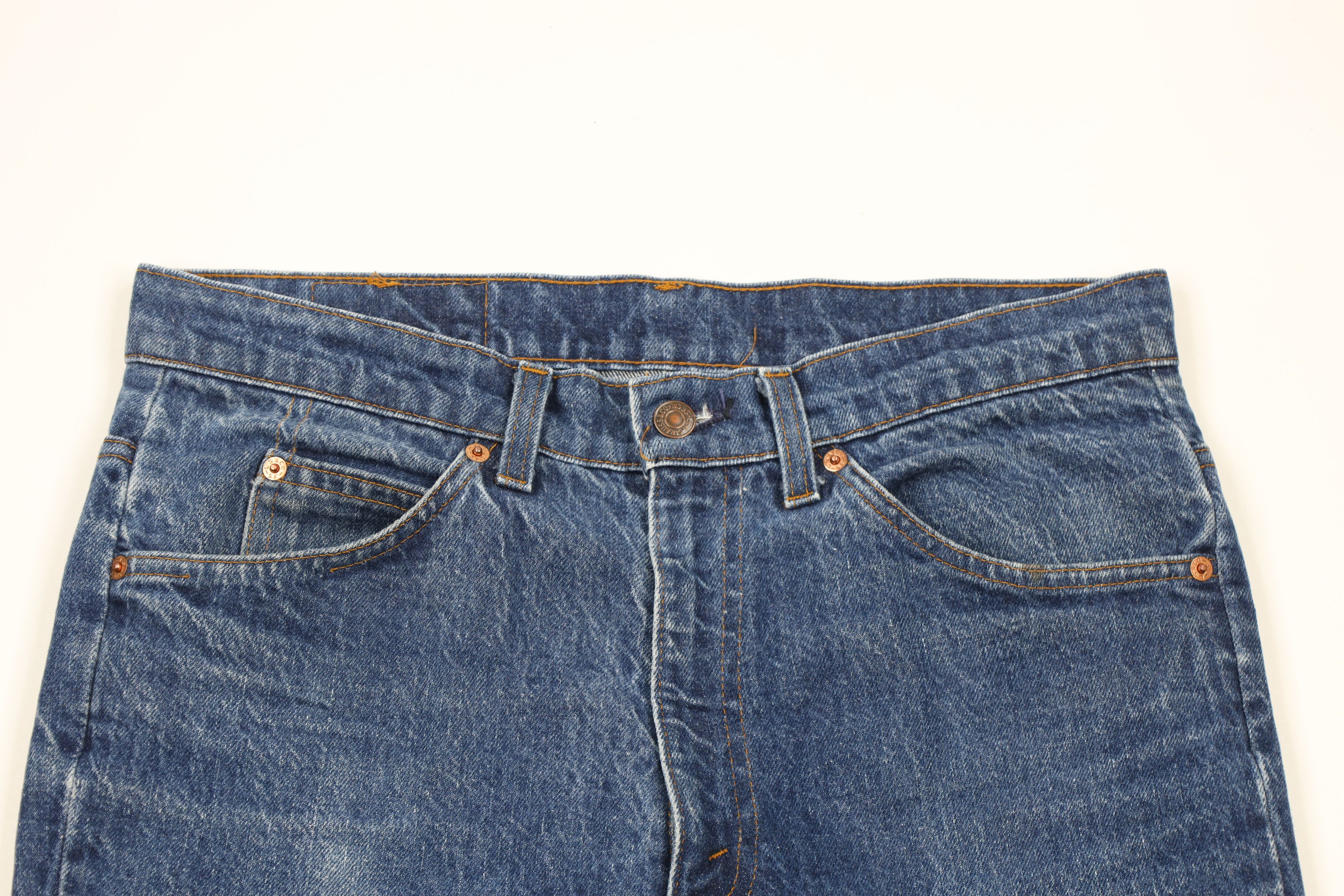 Levi's × Vintage Vintage 80s Levis 517 Orange Tab Flared Bootcut Jeans USA Size US 33 - 2 Thumbnail