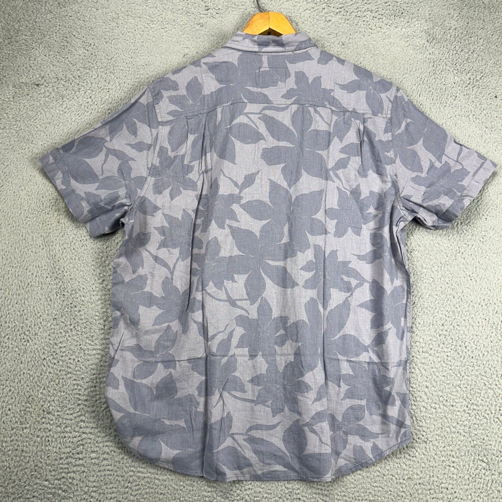Rails VINTAGE? Rails Carson Linen Blend Hawaiian Shirt Mens 2XL Blue Garden Sands Orchid NEW Size US XXL / EU 58 / 5 - 4 Thumbnail
