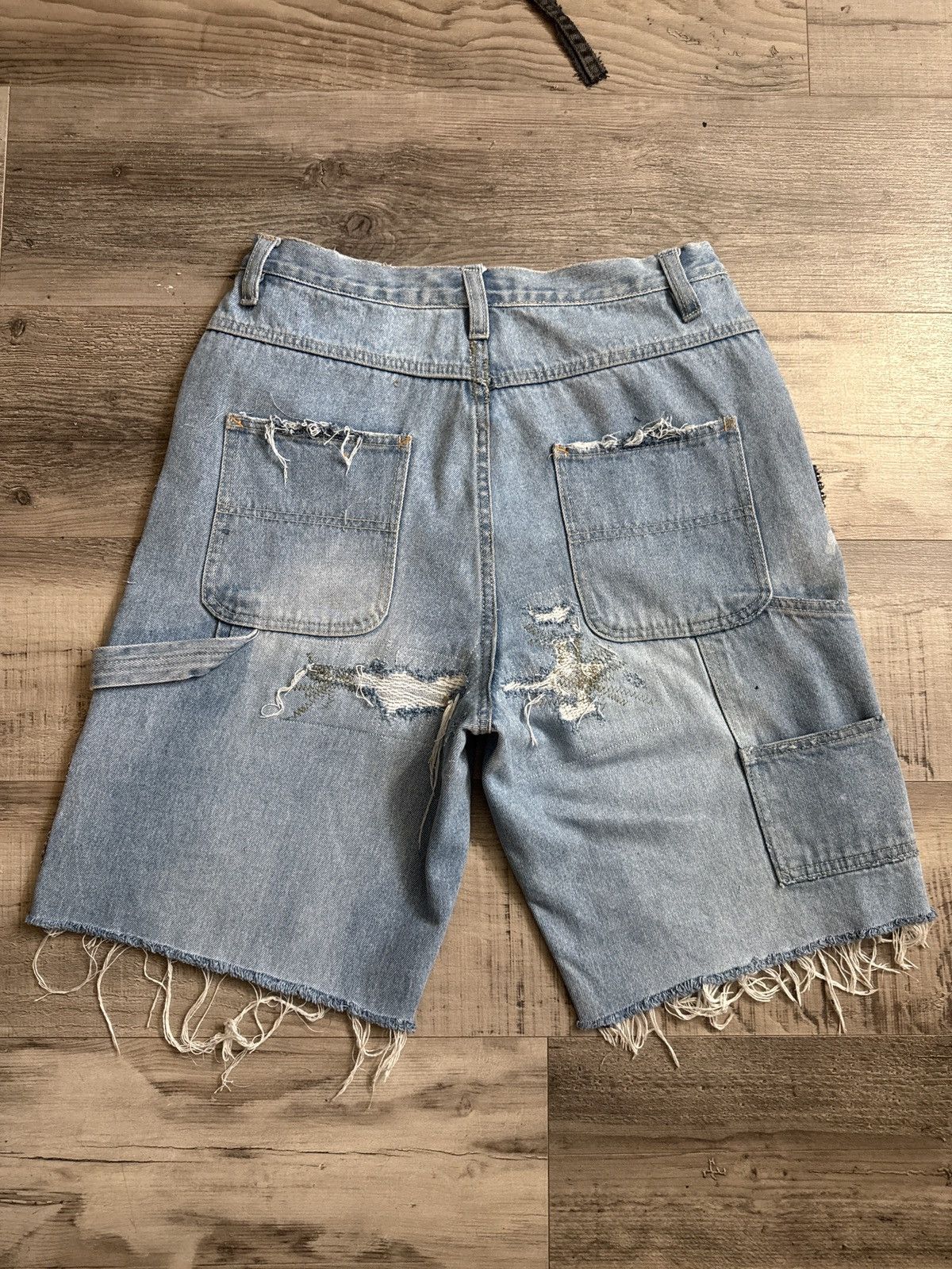 Japanese Brand Kapital Inspired Studded Work Shorts Size US 32 / EU 48 - 8 Thumbnail