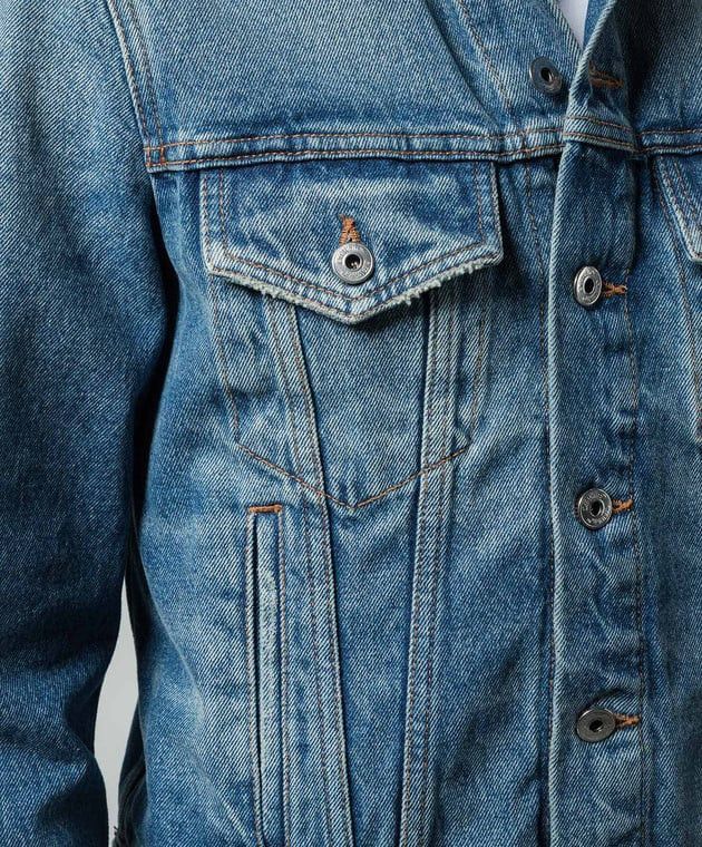 Off-White o1y1125 Denim Jacket in Blue Size M / US 6-8 / IT 42-44 - 5 Thumbnail