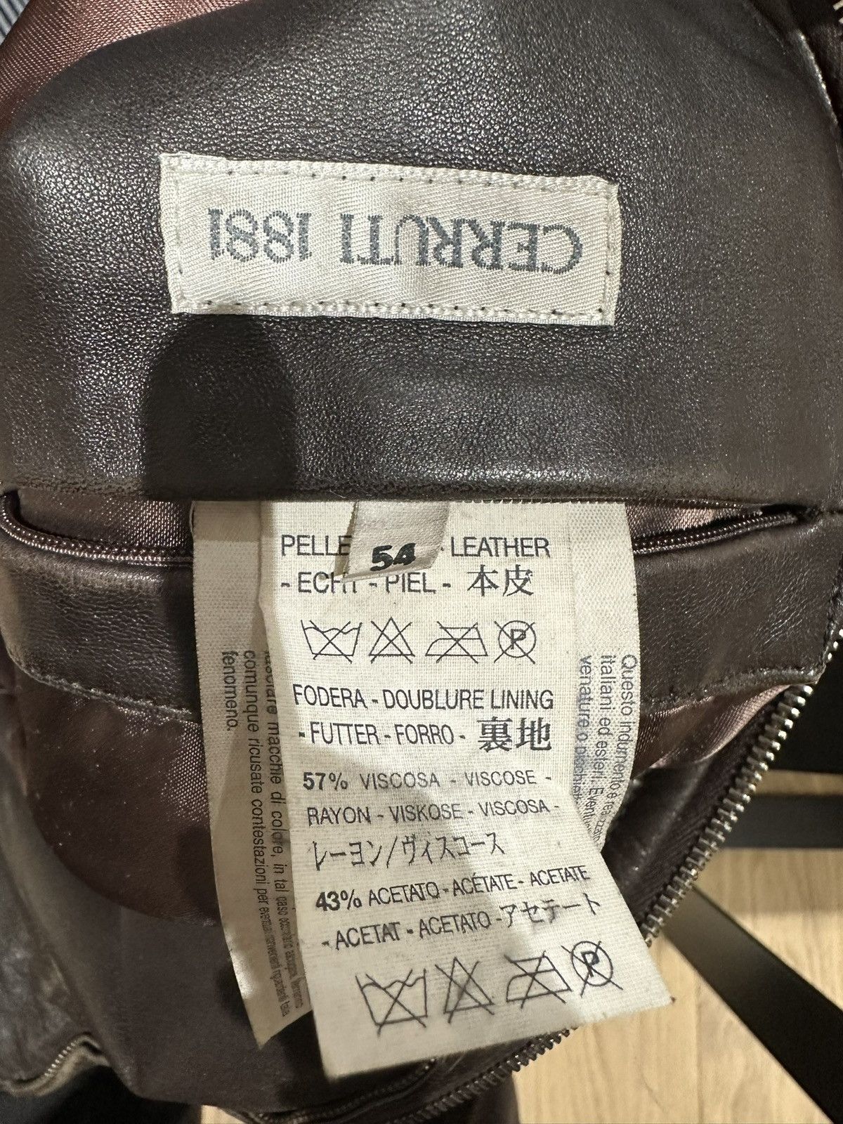 Cerruti 1881 Vintage Cerruti Leather Jacket with Liner Size US L / EU 52-54 / 3 - 6 Thumbnail