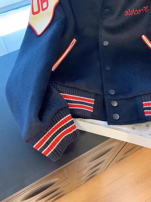 VIBE Hip Hop Retro Street Patchwork Casual L Baseball Jacket Size US L / EU 52-54 / 3 - 4 Thumbnail