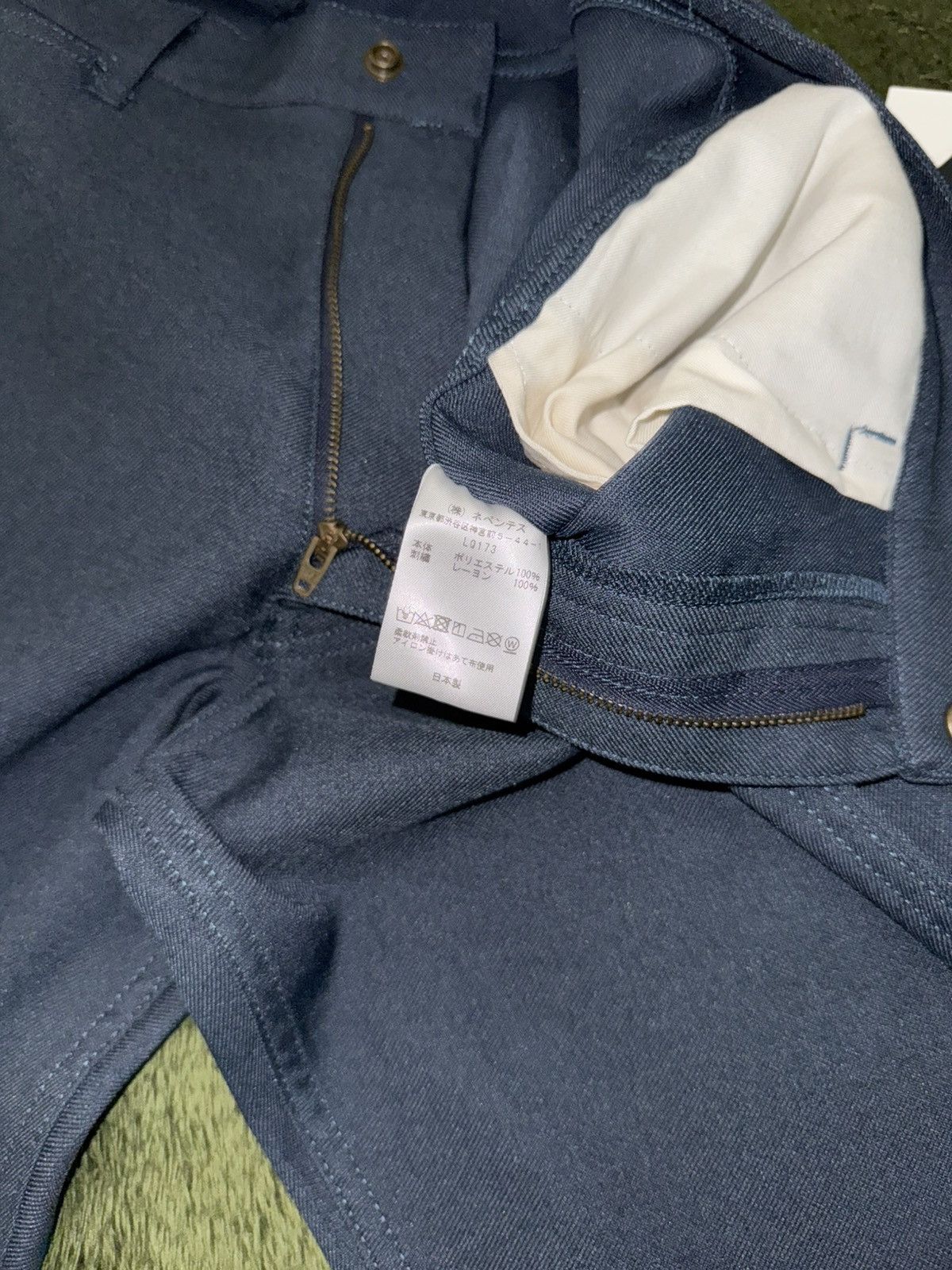 Needles [S] Needles Poly Twill Penny Jean Pants Navy LQ173 Size US 32 / EU 48 - 4 Thumbnail