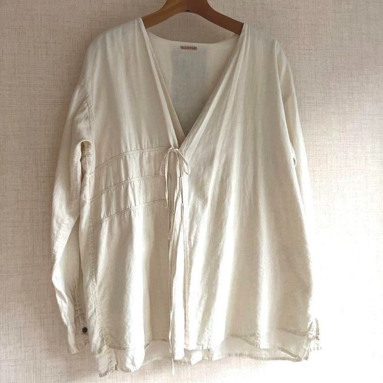Kapital Kapital Rare Kapital Emblem Embroidered Linen Shirt-2507 Size US M / EU 48-50 / 2 - 2 Thumbnail