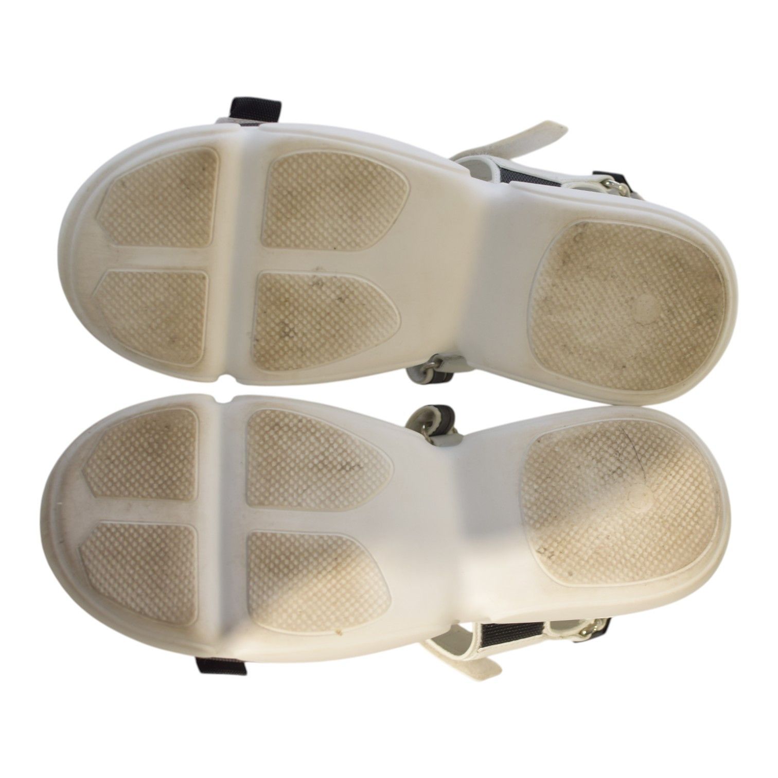 Prada PRADA Cloudbust Logo-Embossed Rubber & Leather Sandals 37.5 Size US 7.5 / IT 37.5 - 11 Thumbnail