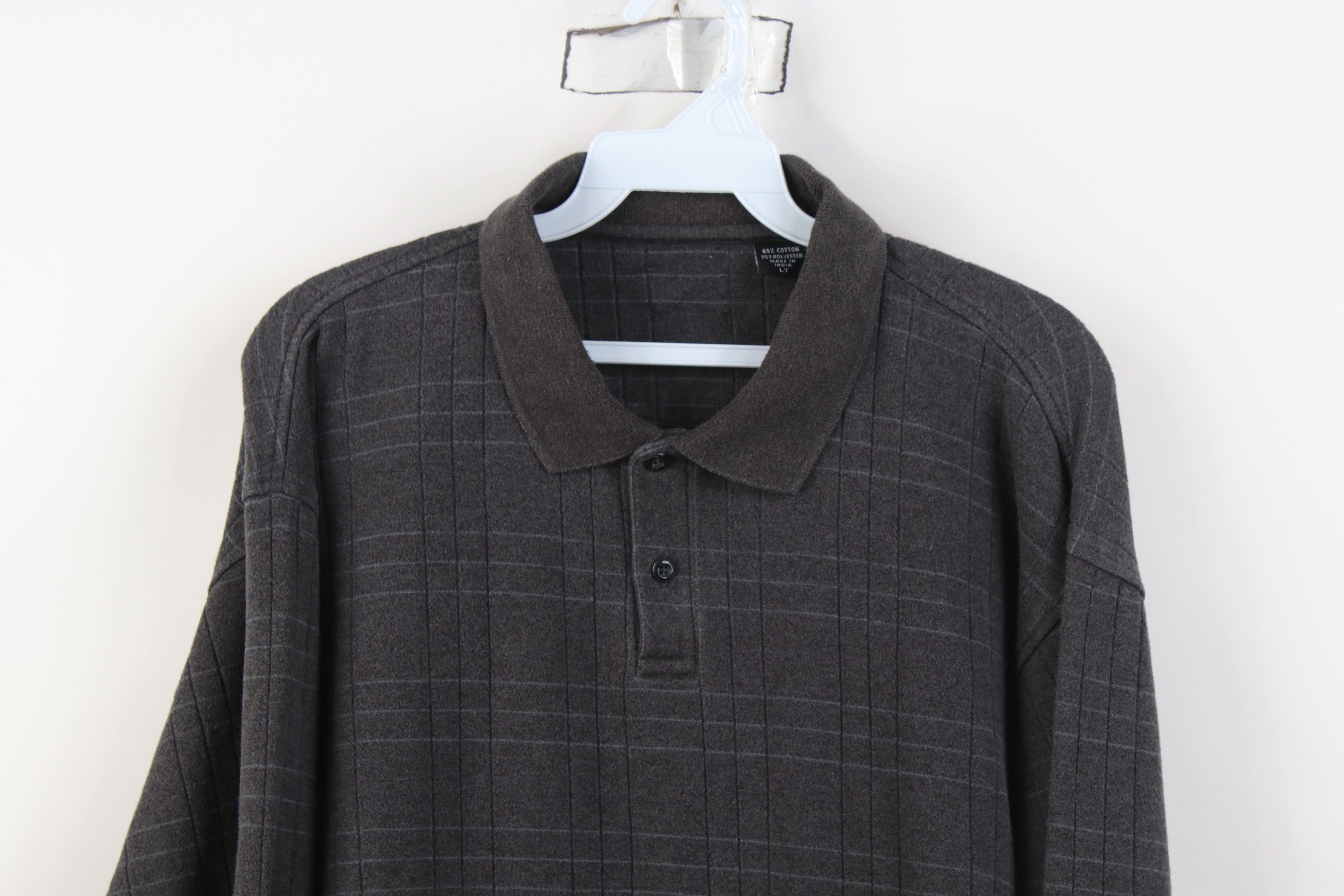 Vintage Vintage 90s Y2K Streetwear Knit Long Sleeve Rugby Polo Shirt Size US L / EU 52-54 / 3 - 2 Thumbnail