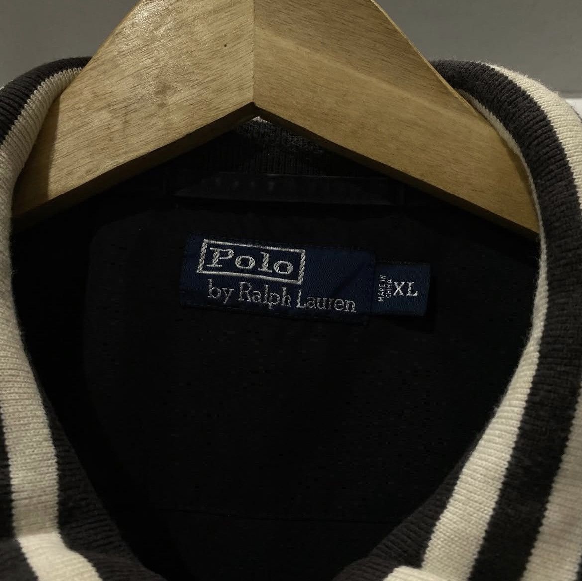 Polo Ralph Lauren Vintage Polo Ralph Lauren Black On Black Logo Jacket Black Size US XL / EU 56 / 4 - 6 Thumbnail
