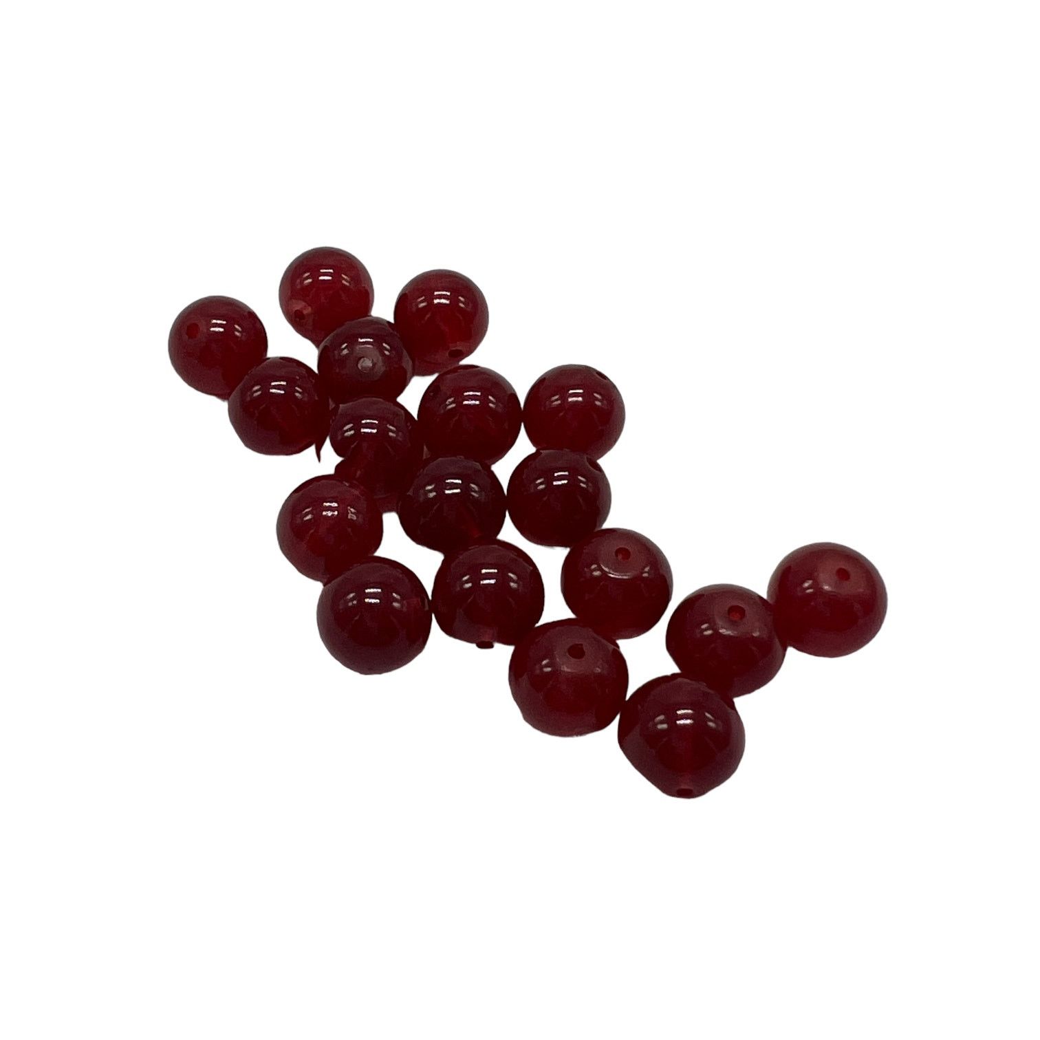 Other Set of 18 Ruby Red Glass Beads for Jewelry Making Size ONE SIZE - 1 Thumbnail