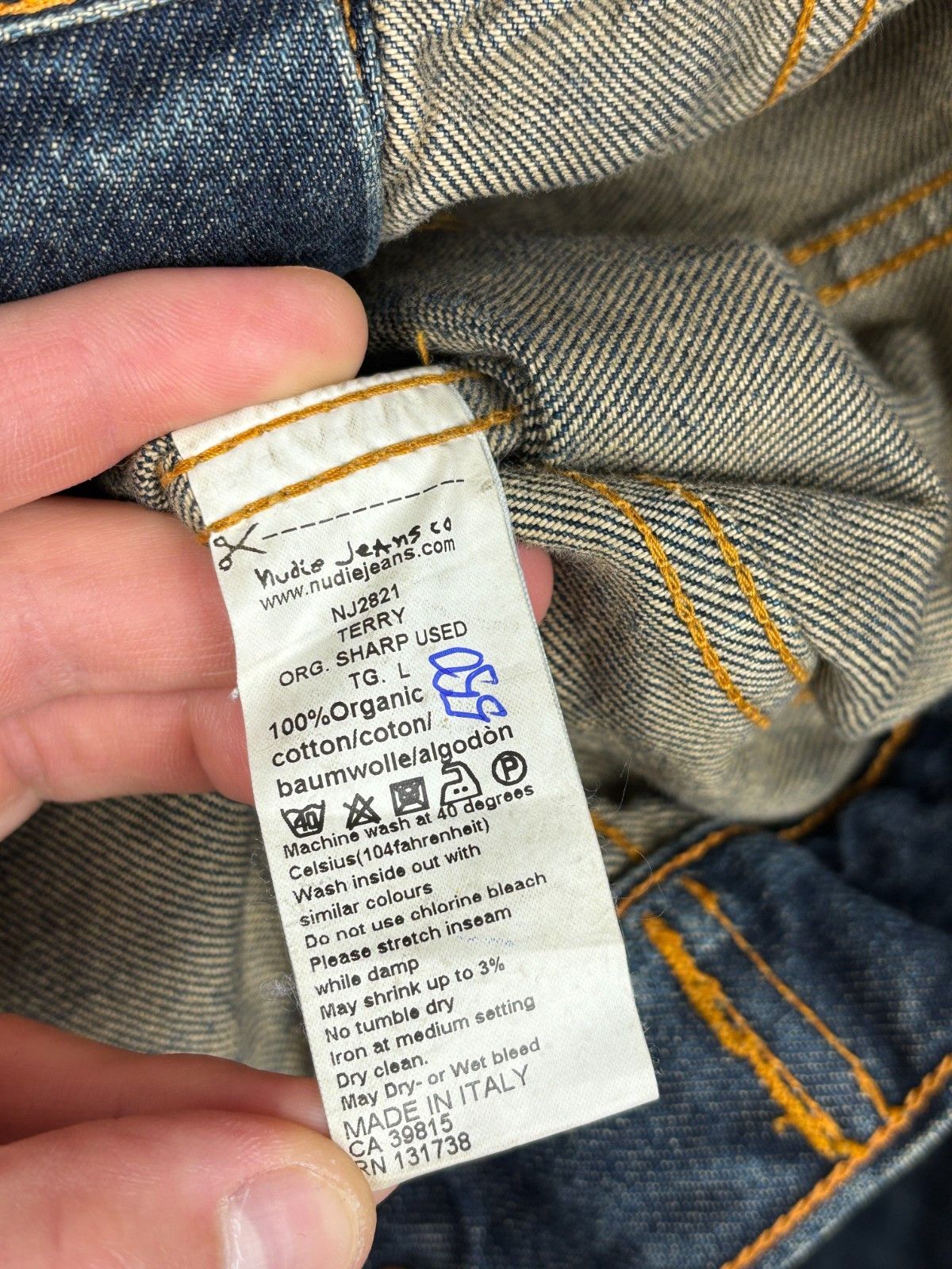 Nudie Jeans Nudie Jeans Terry Organic Sharp Denim Trucker Jacket Size US L / EU 52-54 / 3 - 11 Thumbnail