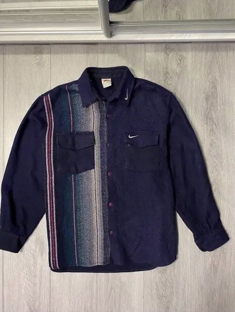 image of Archival Clothing x Nike Very Vintage Nike Patterned Overshot Shirt Size L, Men's