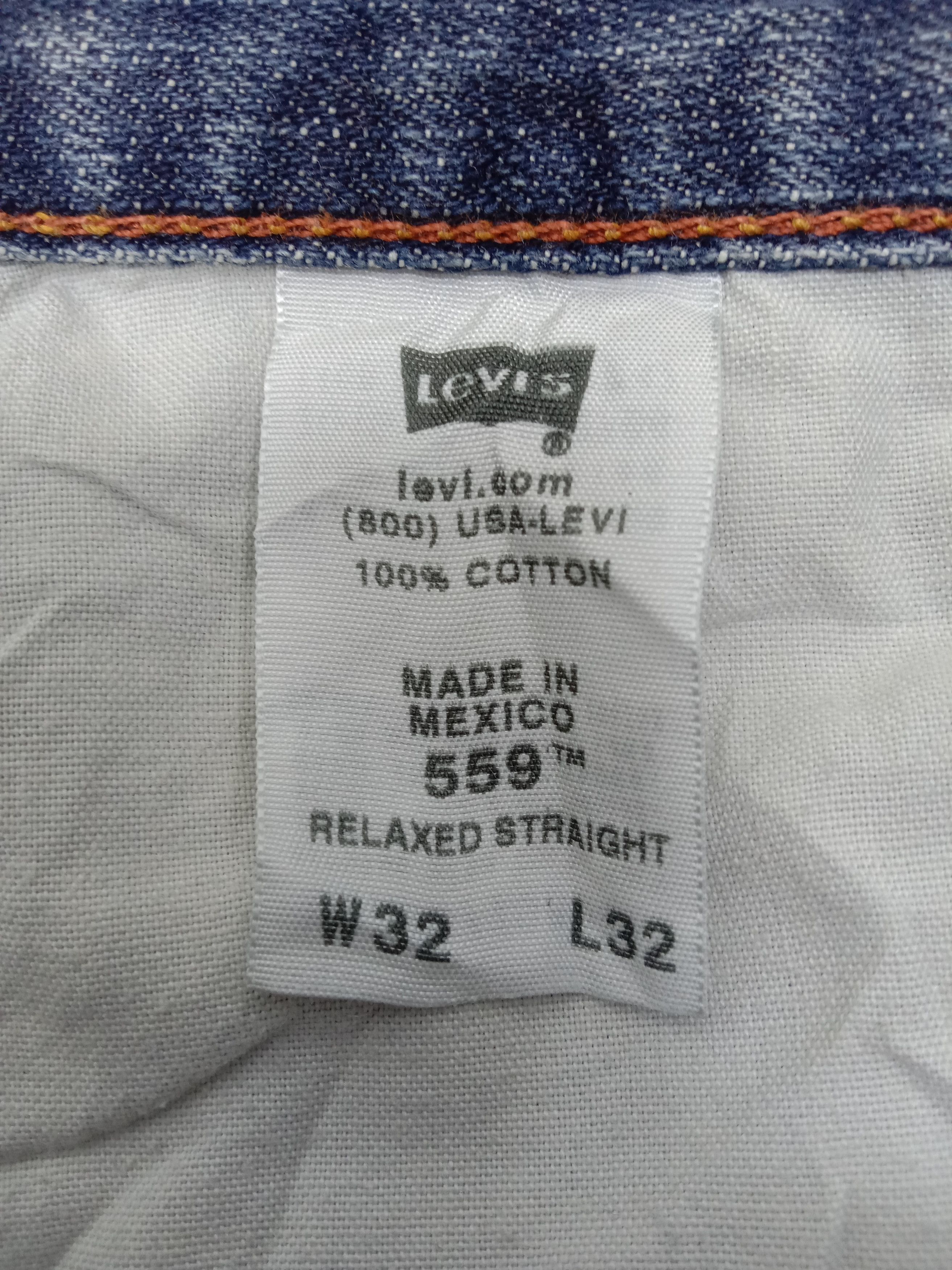 Levi's Vintage Levi's 559 Jeans Relaxed Straight Distressed Denim Size US 32 / EU 48 - 12 Thumbnail