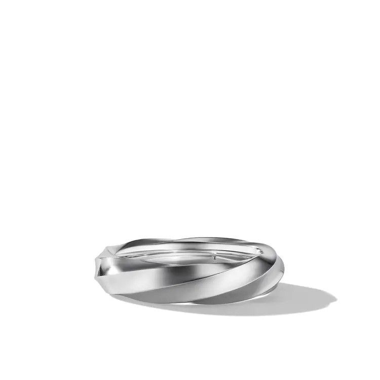 David Yurman o1w1db10526 R17390 / Size 10 /Cable Edge Band Ring in Silver Size ONE SIZE - 1 Thumbnail