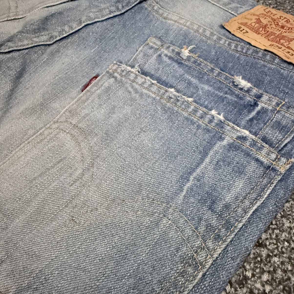 Engineered Garments × Levi's Archive ‼️ Flared Vintage Levis 517 Double Back Pocket Denim Size US 29 - 11 Thumbnail