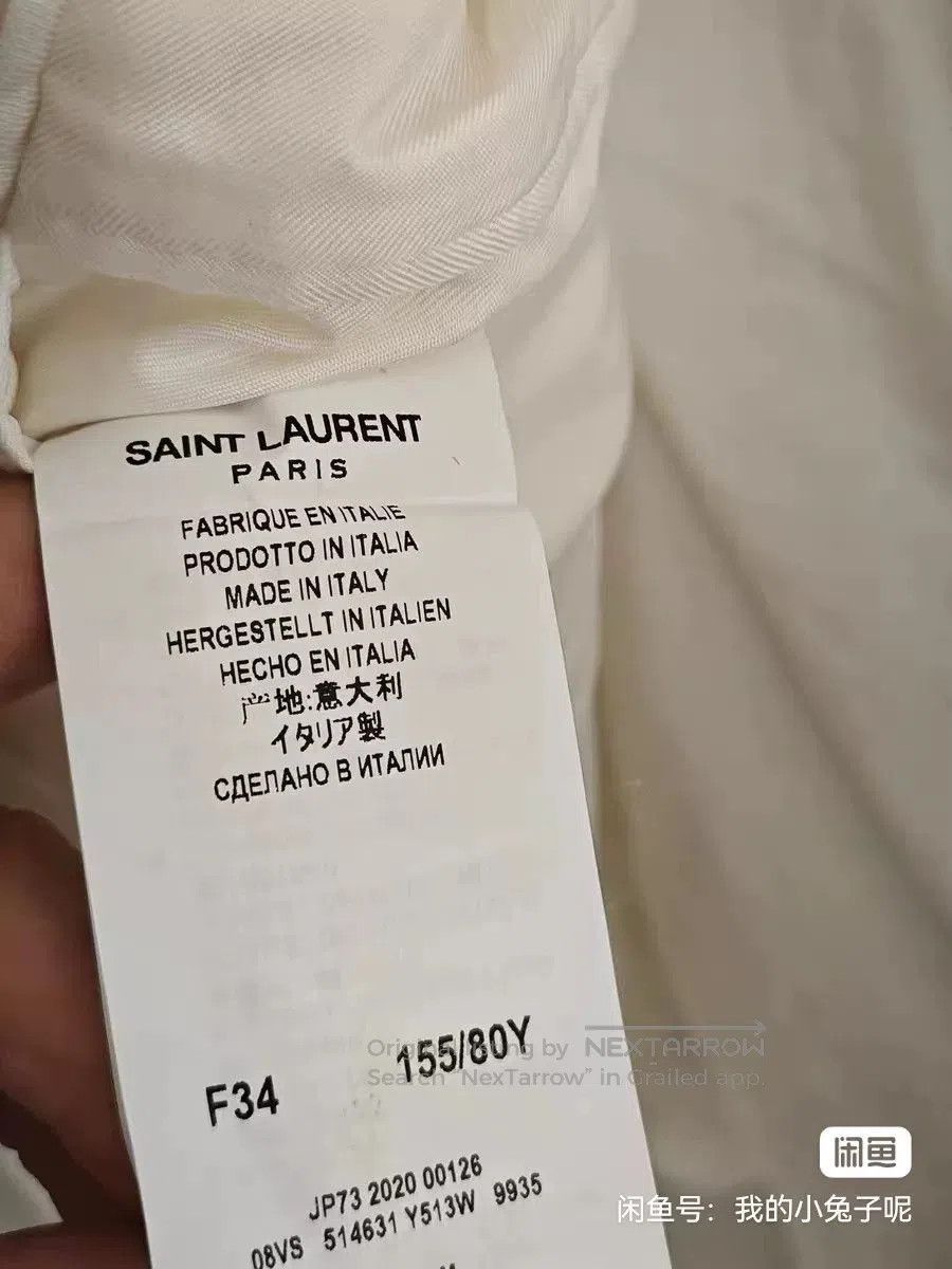 Saint Laurent Paris Saint Laurent Beige Wool Blazer. Size XXS / US 00 / IT 34 - 4 Thumbnail