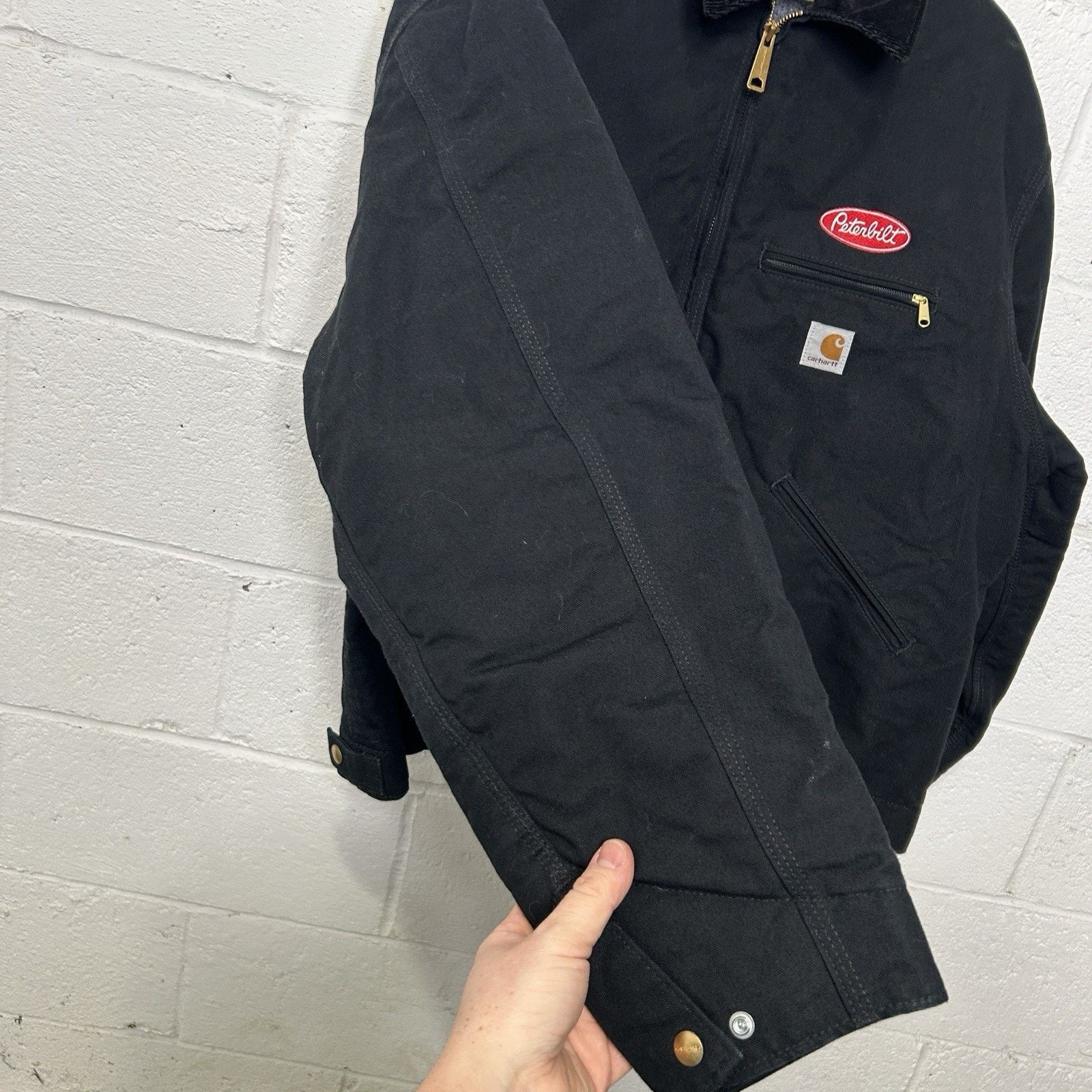 Carhartt Y2K Carhartt Blanket-Lined Detroit Jacket “Black Peterbilt” Size US XL / EU 56 / 4 - 6 Thumbnail