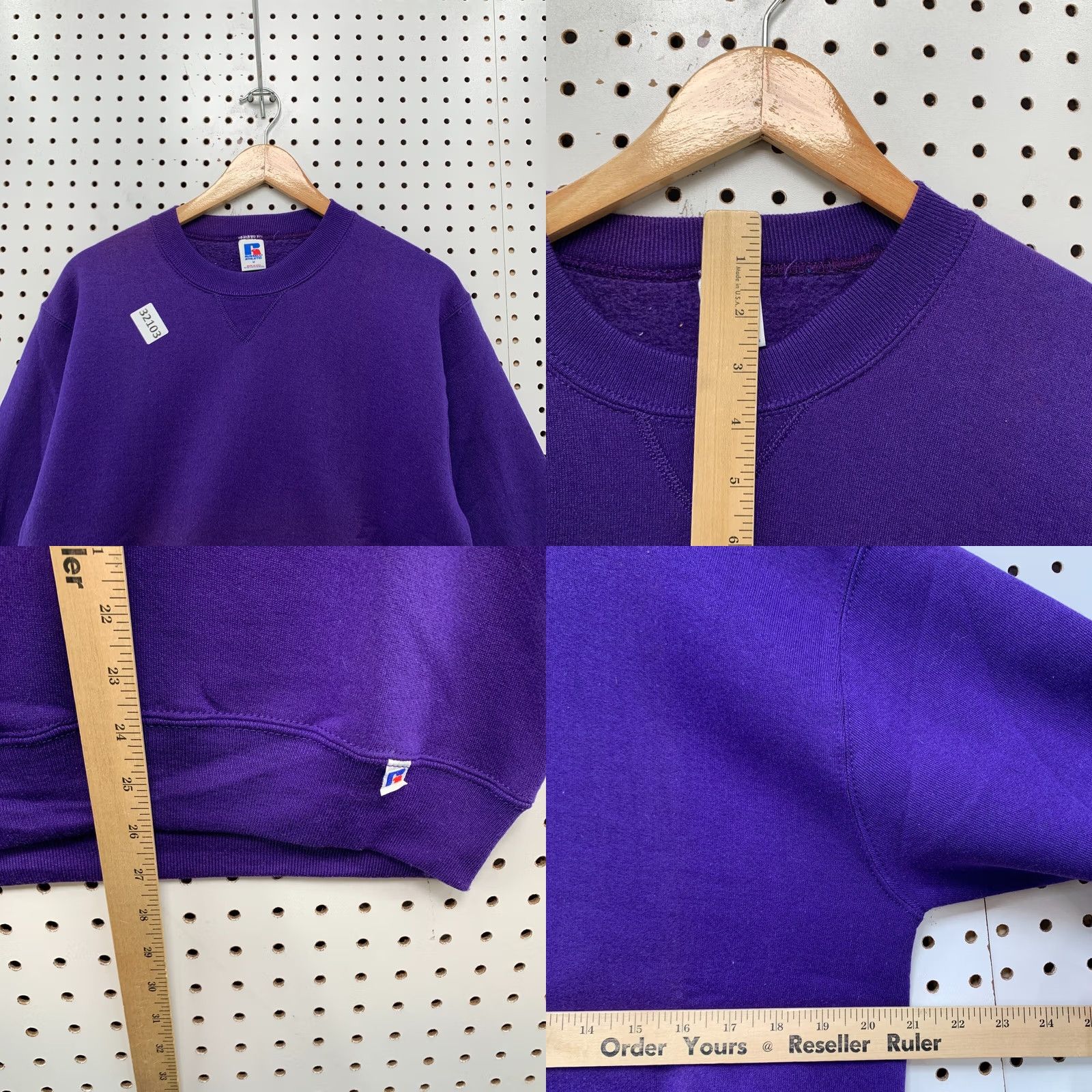 Russell Athletic VINTAGE Russell Athletic Shirt Mens M Purple 80s Crewneck Sweatshirt USA Size US M / EU 48-50 / 2 - 9 Thumbnail