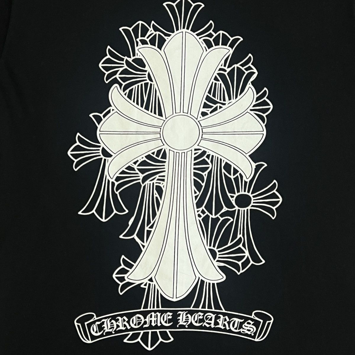 Chrome Hearts  Streetwear Chrome Hearts Multiple Cross Logo Tee | Grailed