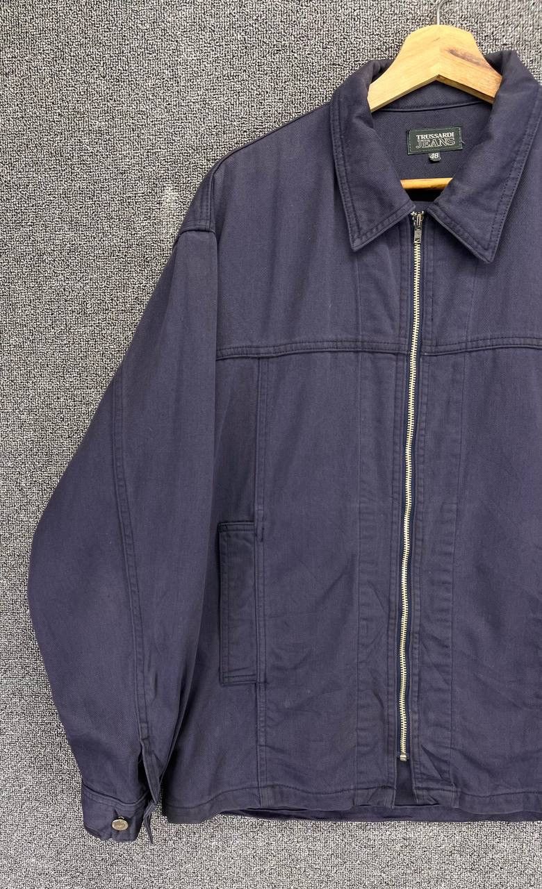 Trussardi Vintage Trussardi Jeans Luxury Rare Zip Up Jacket Size US L / EU 52-54 / 3 - 3 Thumbnail